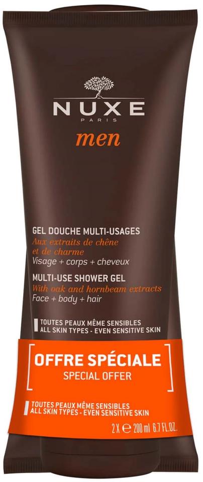 NUXE Men Multi-Use Shower Gel Duopack 2 x 200 ml