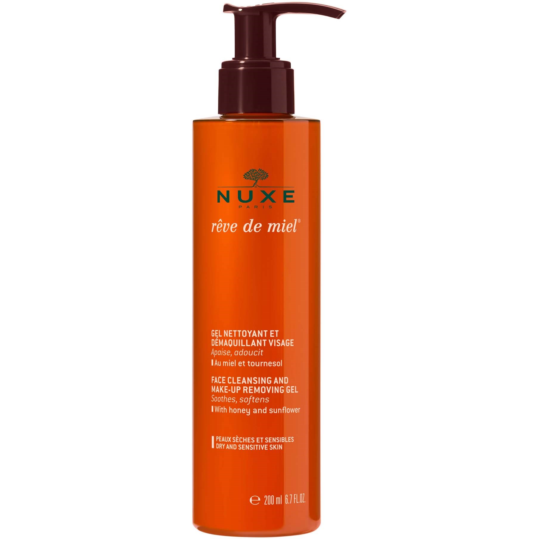 Nuxe rêve de miel Face Cleansing and Make-Up Removing Gel 200 ml