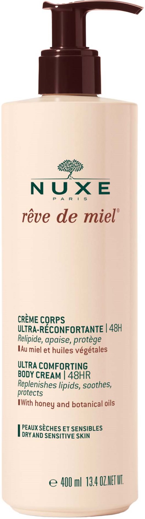 Nuxe rêve de miel Ultra Comforting Body Cream 48H 400 ml