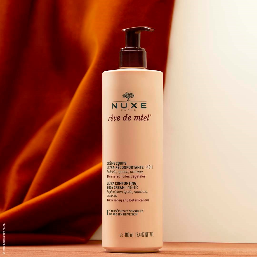 Alternativ bild 1 för Nuxe rêve de miel Ultra Comforting Body Cream 48H 400 ml