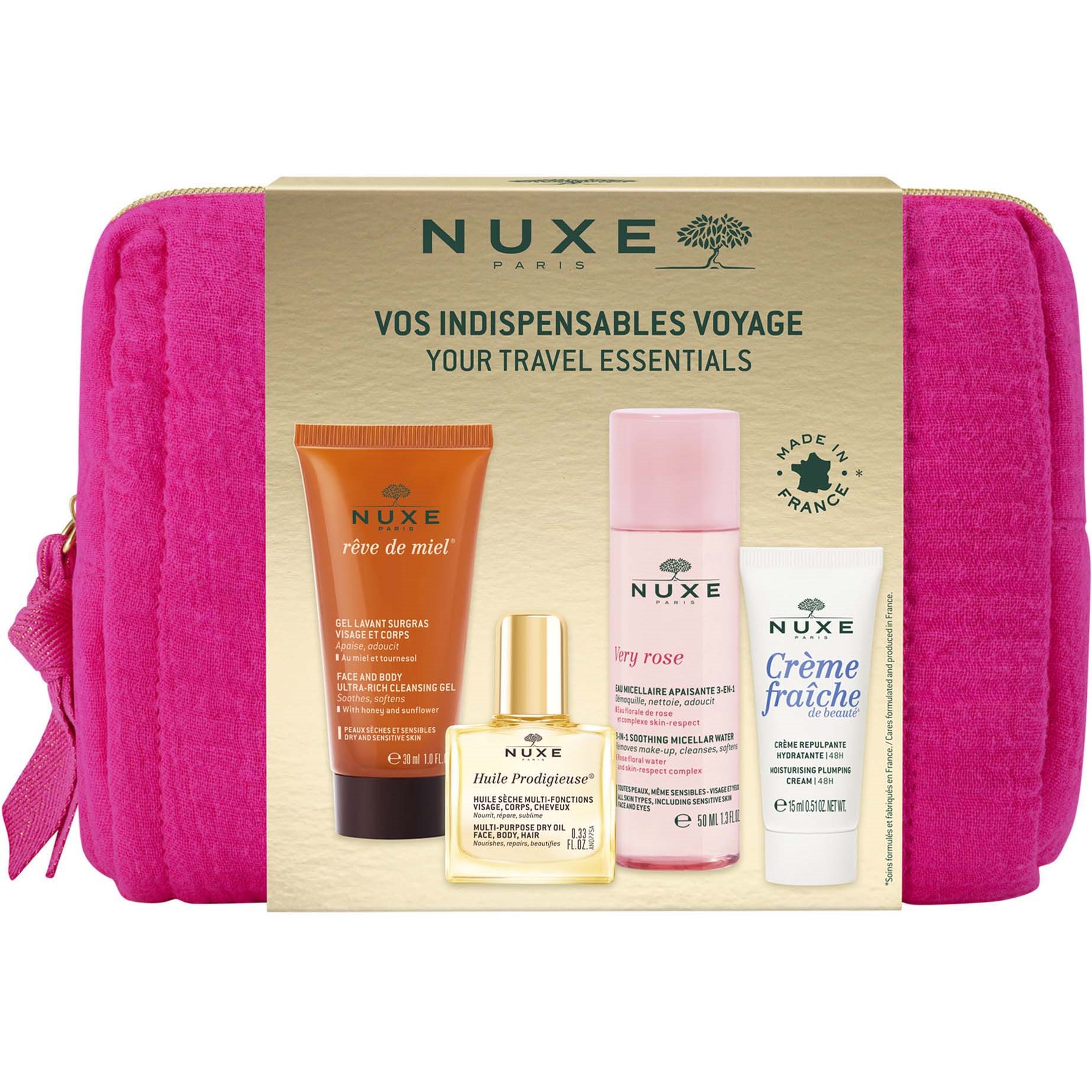 Фото - Засіб для очищення обличчя і тіла Nuxe Your Travel Essentials Starter Kit 