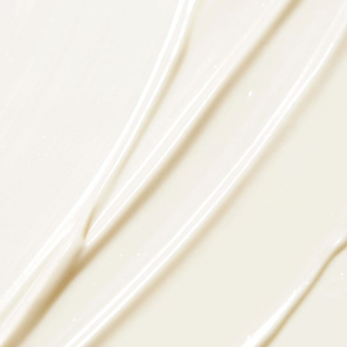 Witte chocolade met dunne, gladde lijnen.