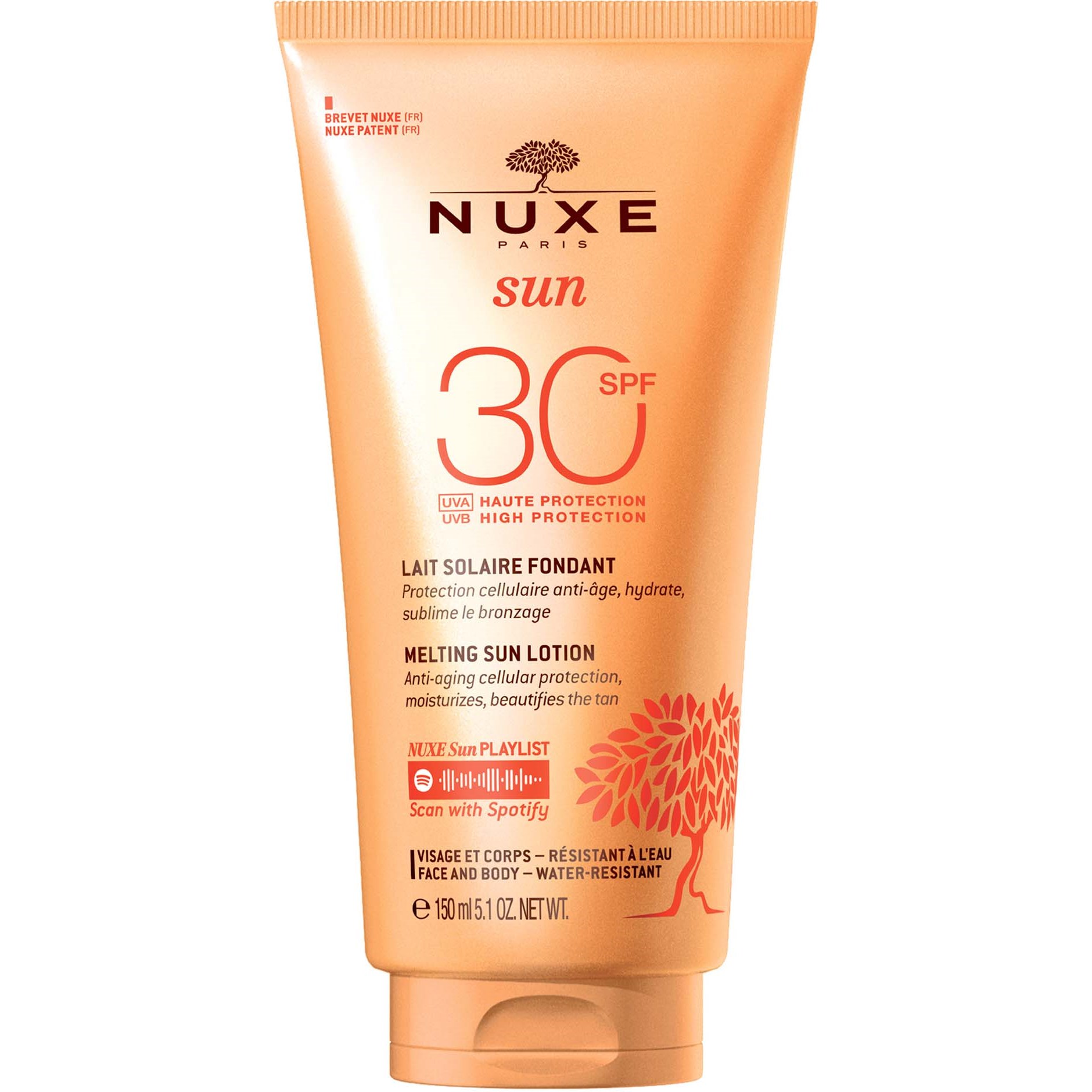 Nuxe Sun Melting Sun Lotion SPF30 Face & Body 150 ml