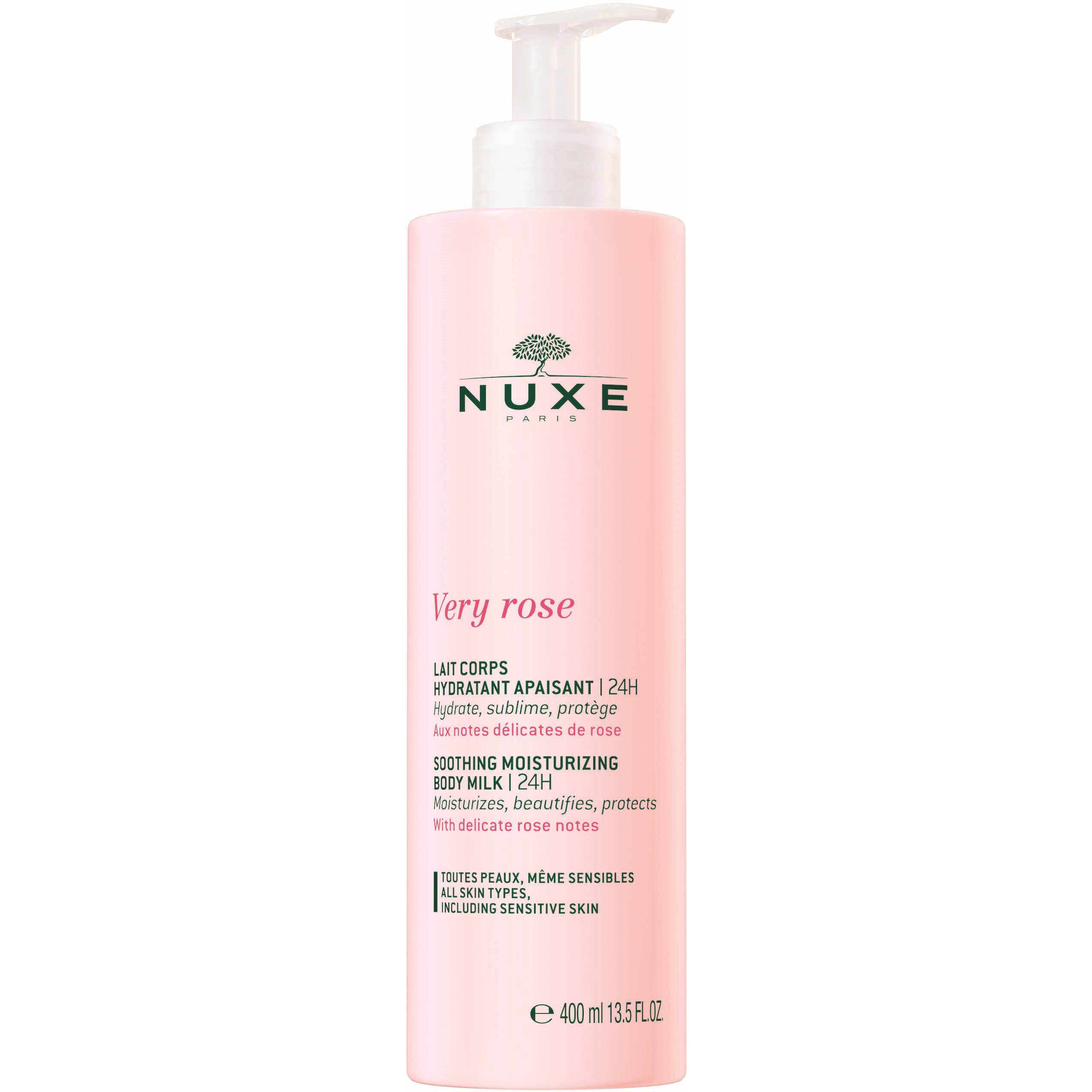 Läs mer om Nuxe Very rose Soothing Moisturizing Body Milk 24H 400 ml