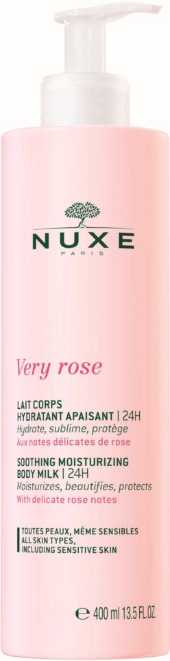 NUXE Very Rose Soothing Moisturizing Body Milk 24H 400 ml
