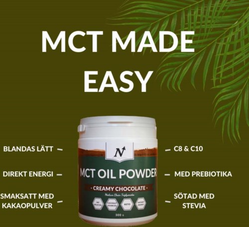 Nyttoteket MCT Oil Powder Creamy Chocolate 300 g