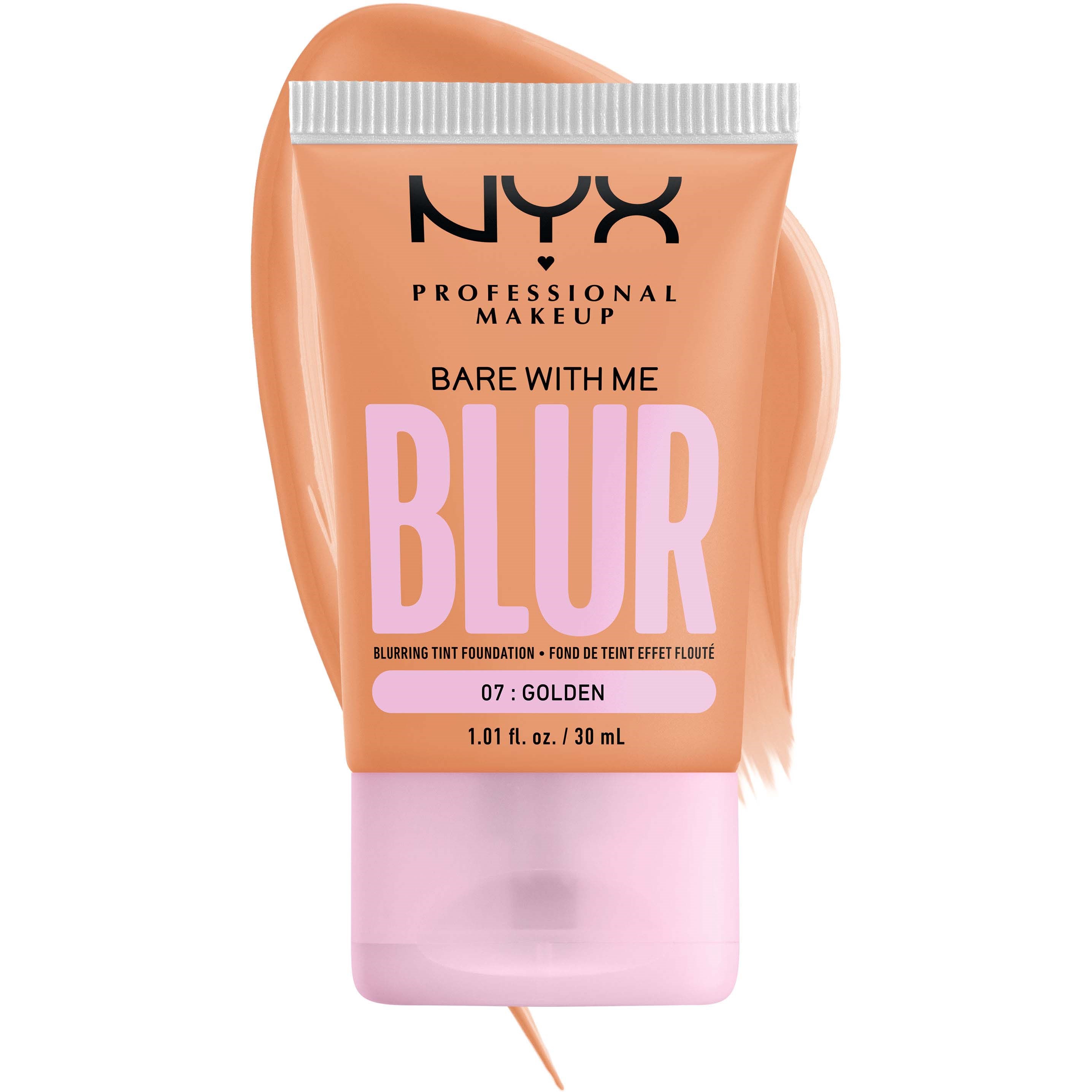 NYX PROFESSIONAL MAKEUP Bare With Me Blur Tint Foundation 07 Golden - (obrázok 3)