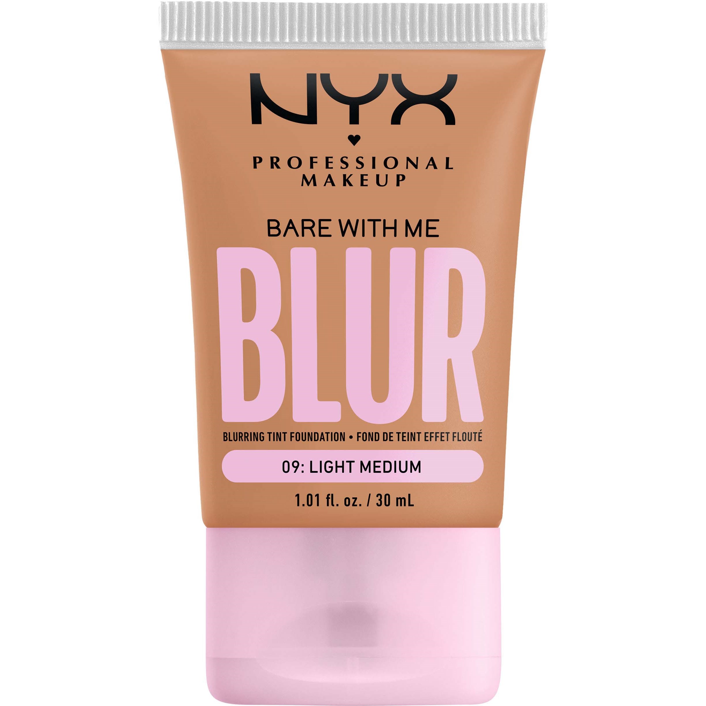 Läs mer om NYX PROFESSIONAL MAKEUP Bare With Me Blur Tint Foundation 09 Light Med