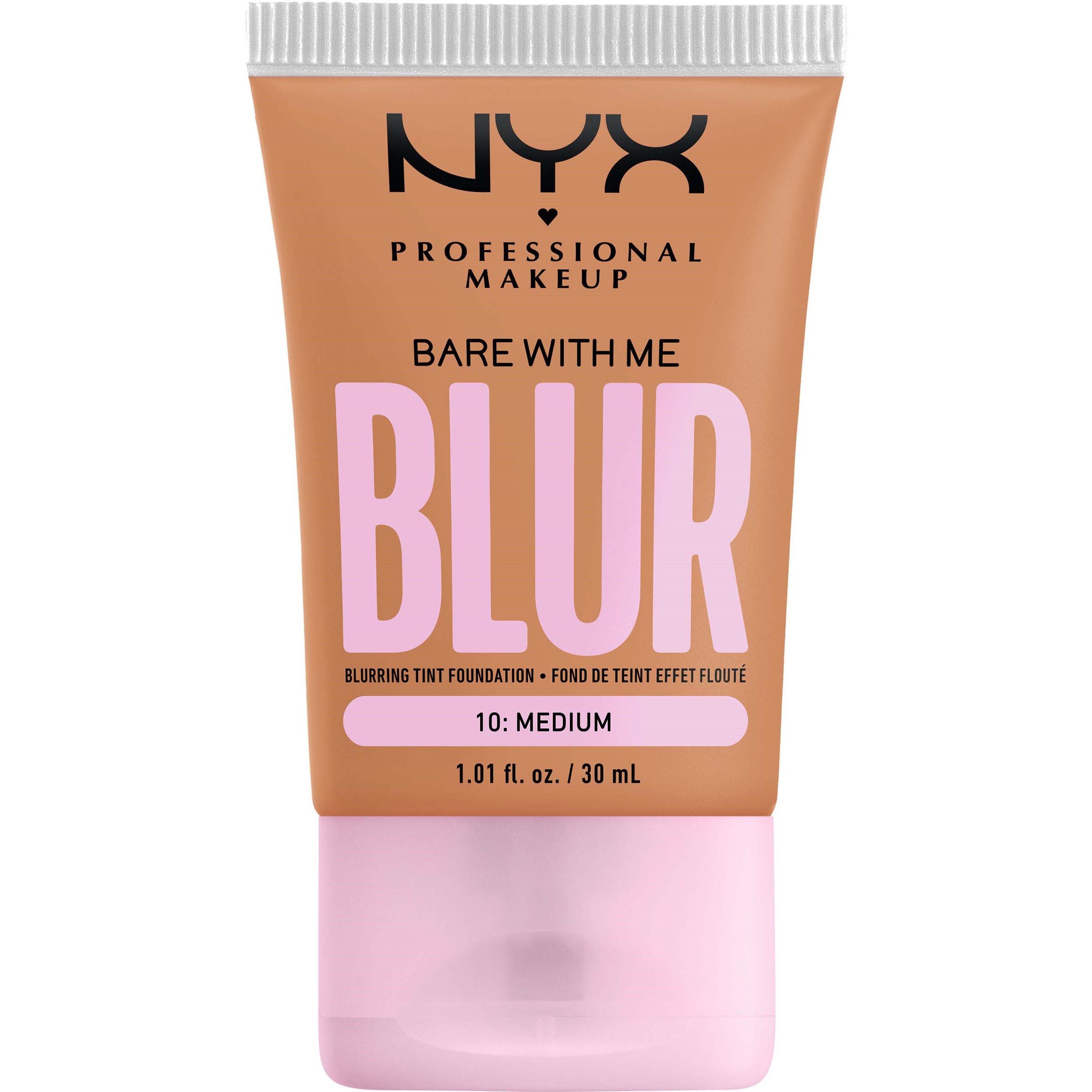 Läs mer om NYX PROFESSIONAL MAKEUP Bare With Me Blur Tint Foundation 10 Medium