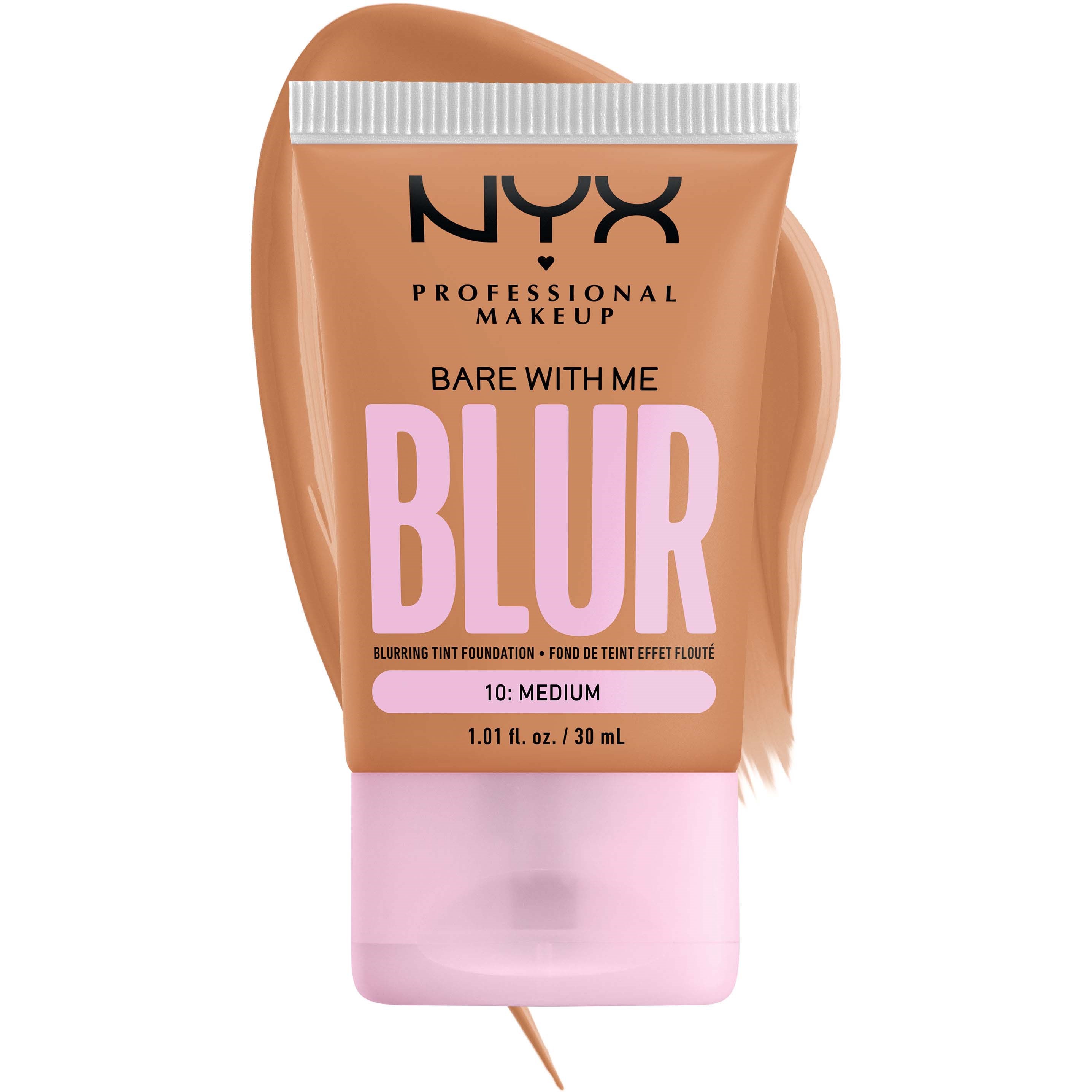 NYX PROFESSIONAL MAKEUP Bare With Me Blur Tint Foundation 10 Medium - (obrázok 3)