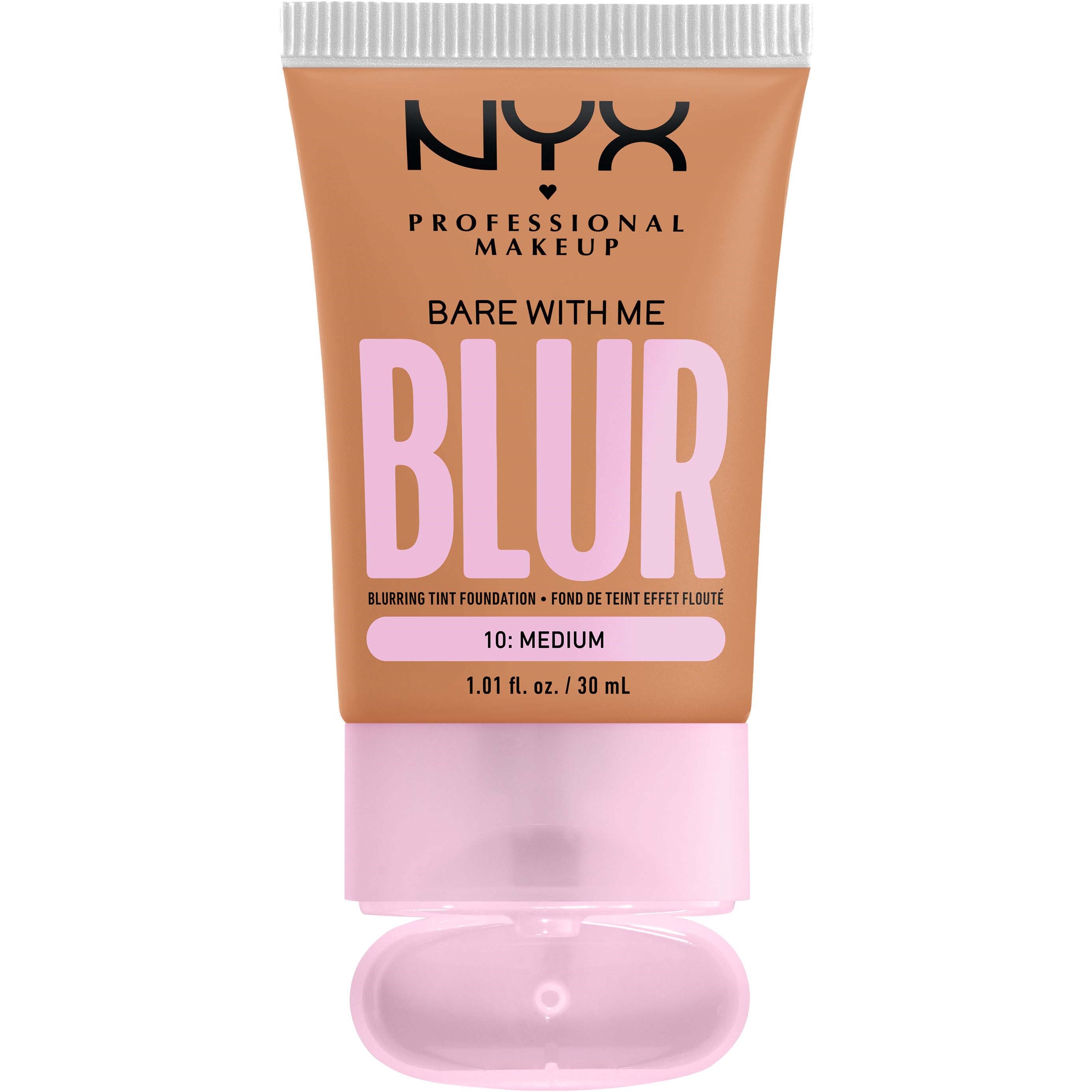 NYX PROFESSIONAL MAKEUP Bare With Me Blur Tint Foundation 10 Medium - (obrázok 4)