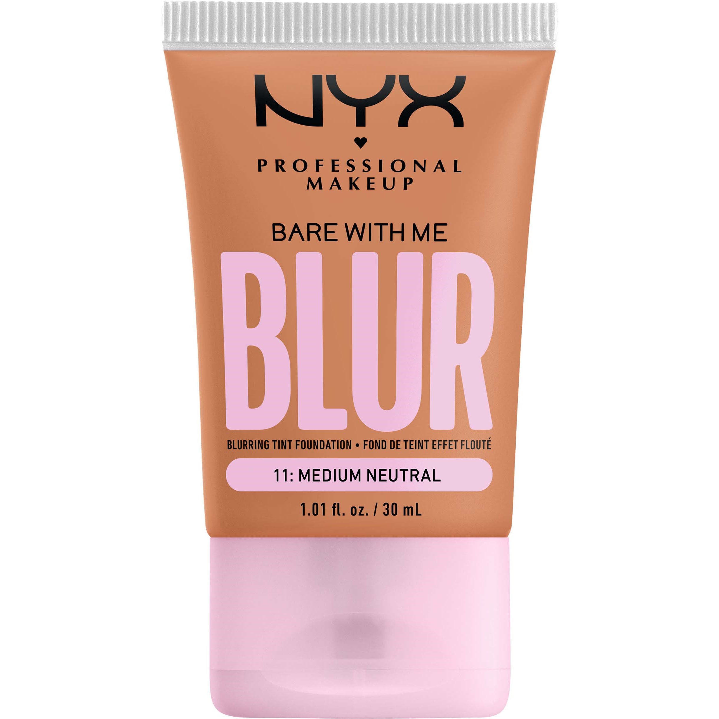 Фото - Тональний крем та база під макіяж NYX PROFESSIONAL MAKEUP Bare With Me Blur Tint Foundation 11 Medi 