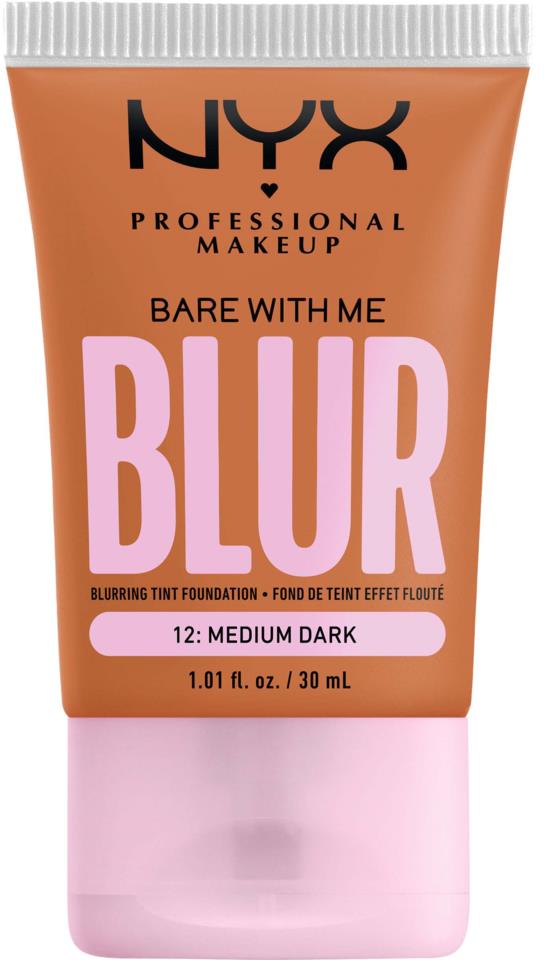 NYX Bare With Me Blur Tint Foundation 12 Medium Dark