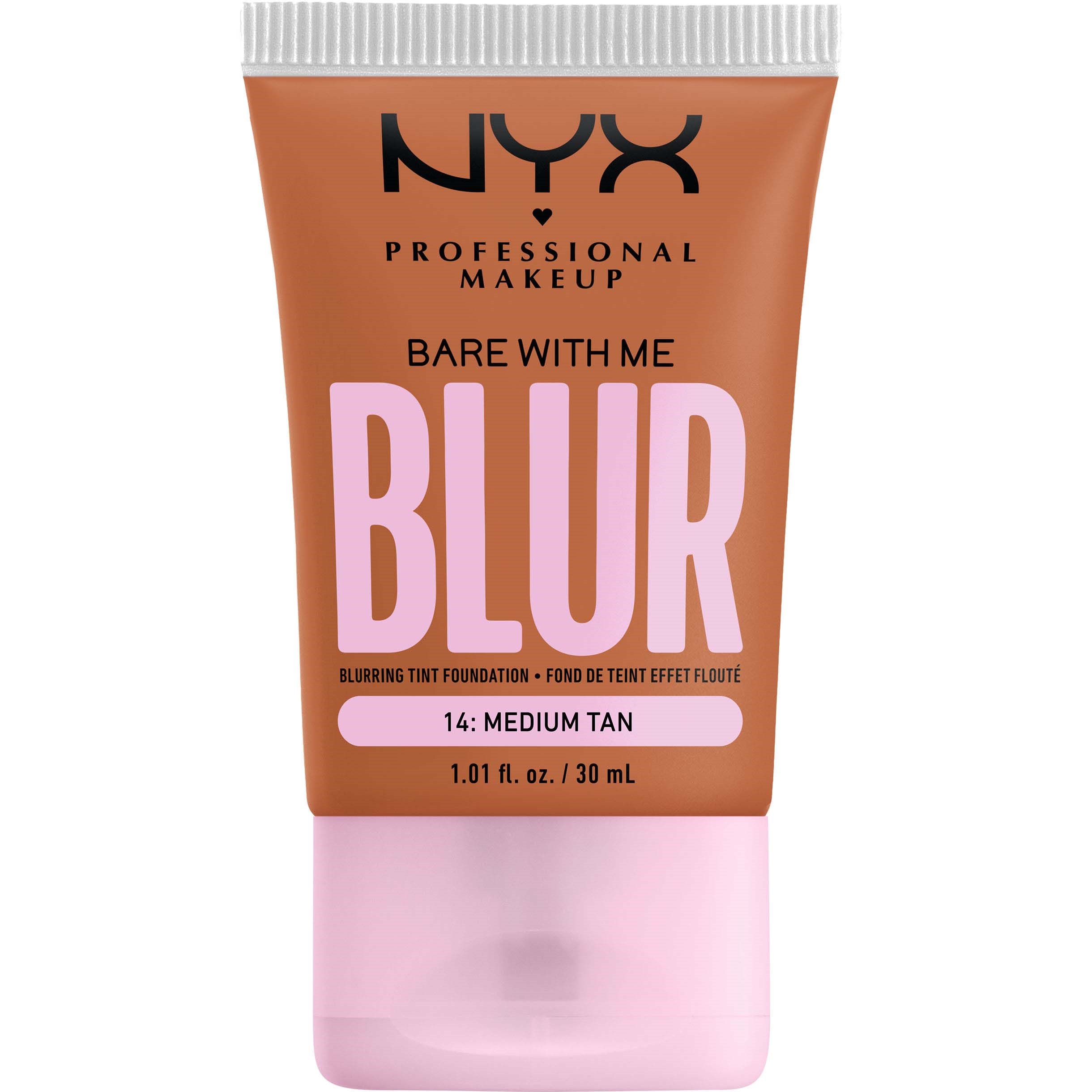 Фото - Тональний крем та база під макіяж NYX PROFESSIONAL MAKEUP Bare With Me Blur Tint Foundation 14 Medi 