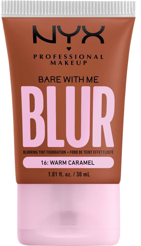 NYX Bare With Me Blur Tint Foundation 16 Warm Caramel