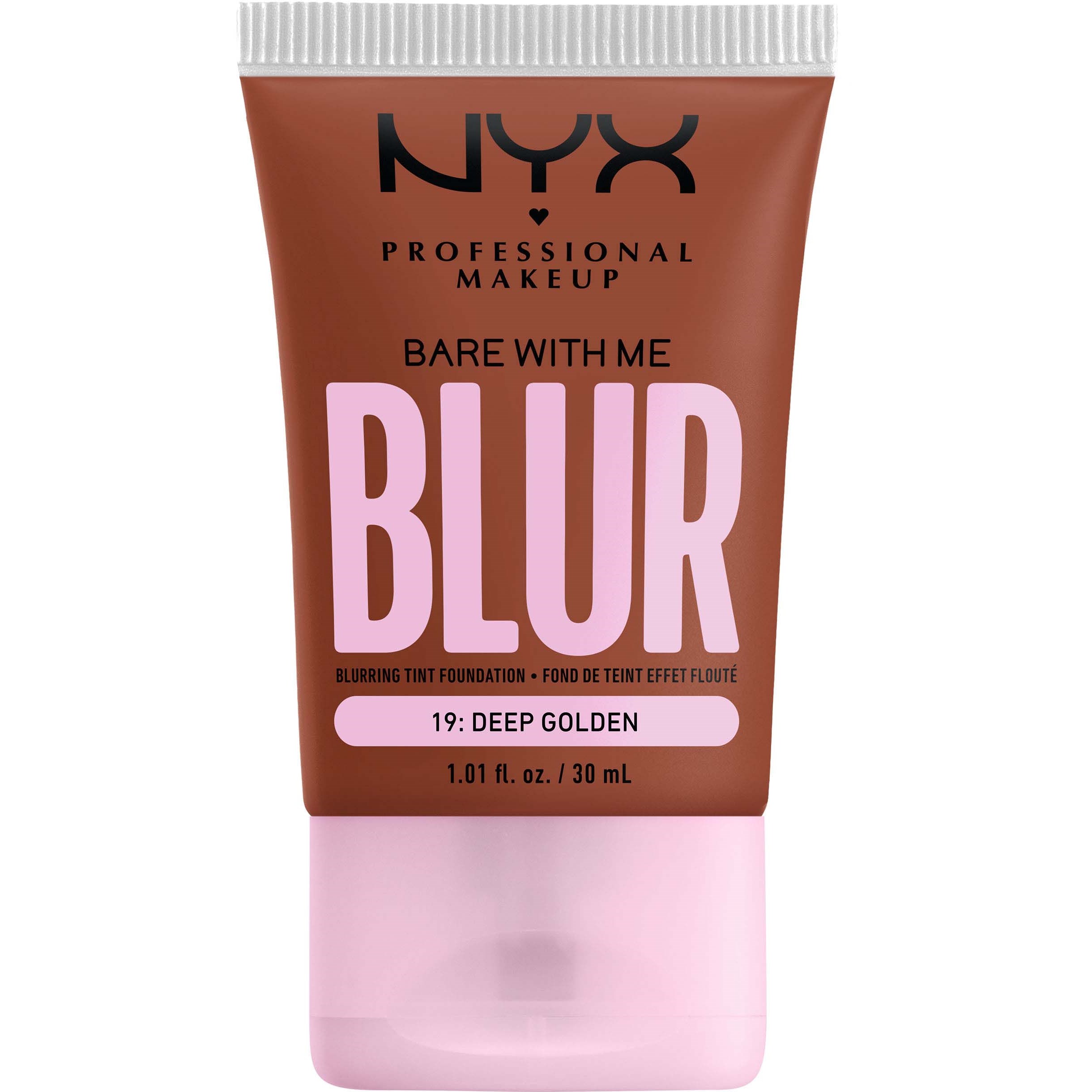 Läs mer om NYX PROFESSIONAL MAKEUP Bare With Me Blur Tint Foundation 19 Deep Gold