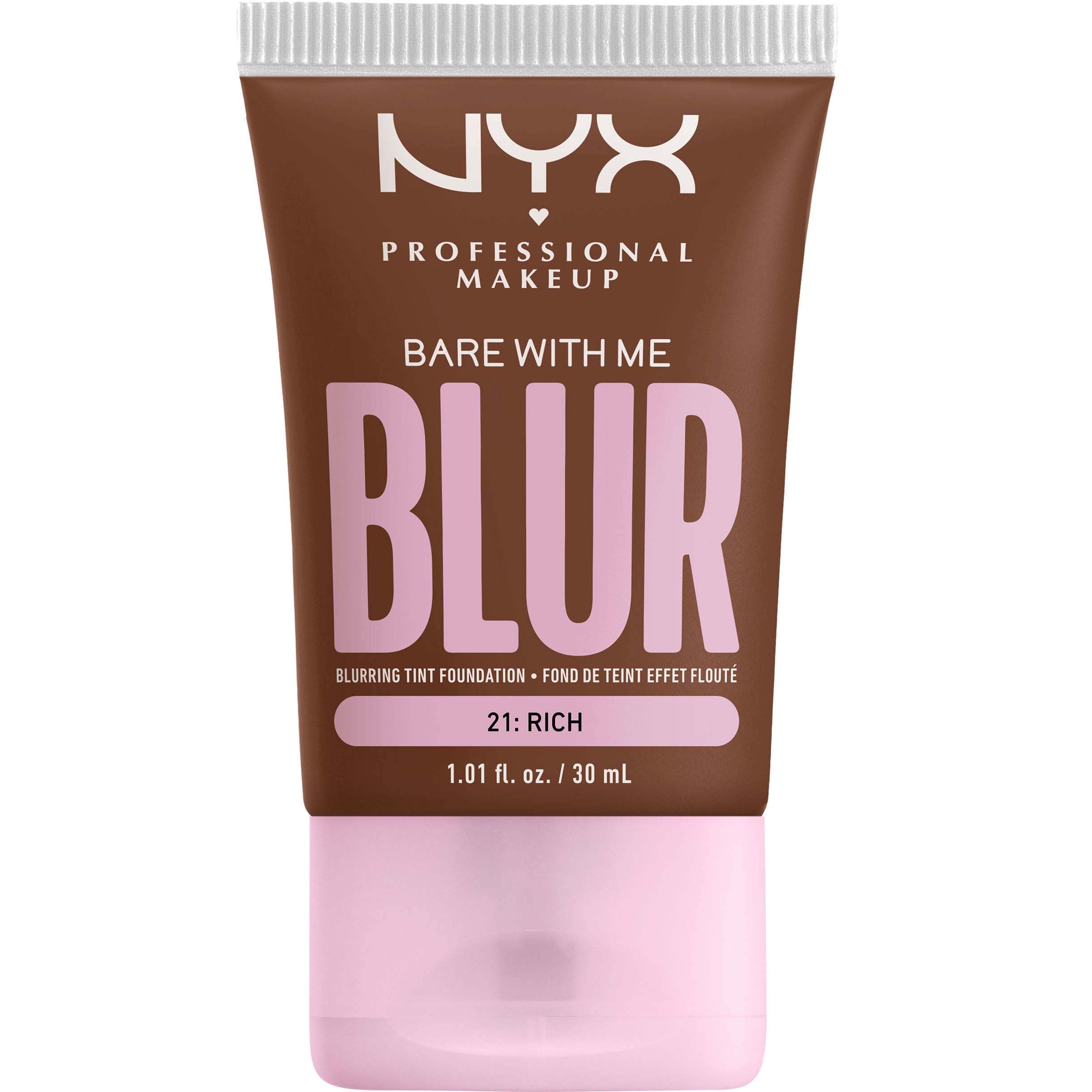 Läs mer om NYX PROFESSIONAL MAKEUP Bare With Me Blur Tint Foundation 21 Rich
