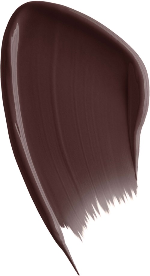 A brown hair strand with smooth texture and a pointed tip.