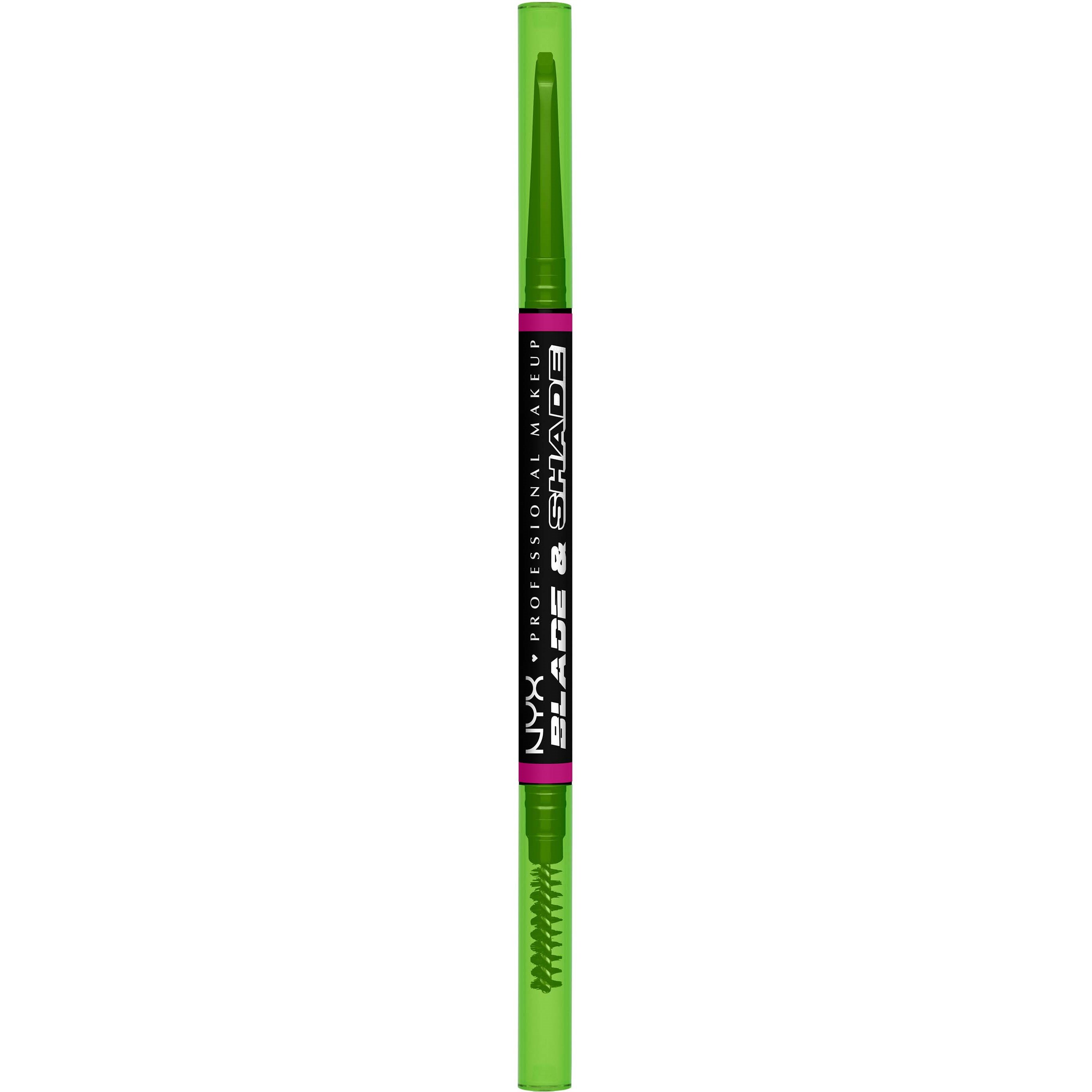 NYX PROFESSIONAL MAKEUP Blade & Shade Brow Pencil 12 Black (obrázok 11)