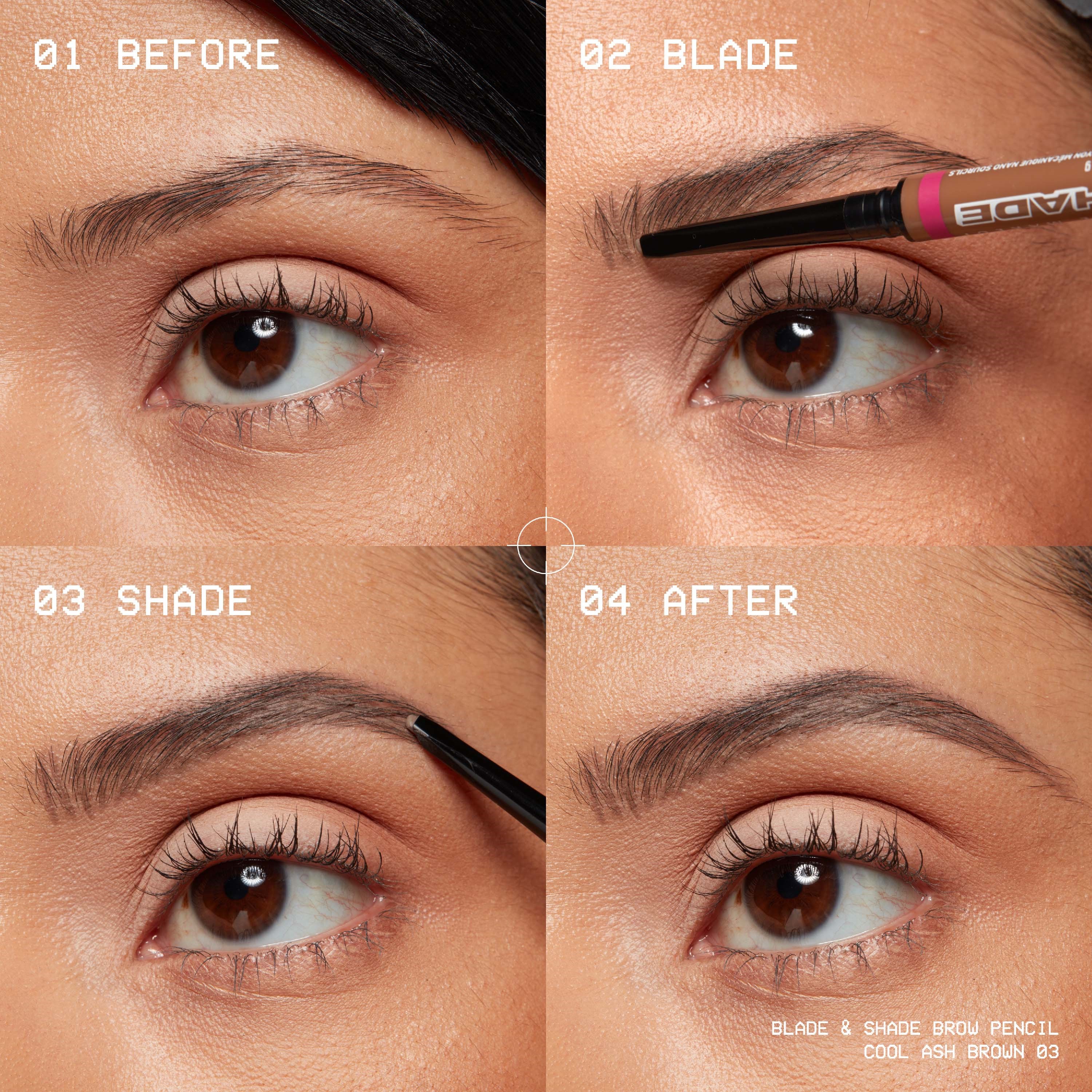 NYX PROFESSIONAL MAKEUP Blade & Shade Brow Pencil 12 Black (obrázok 4)