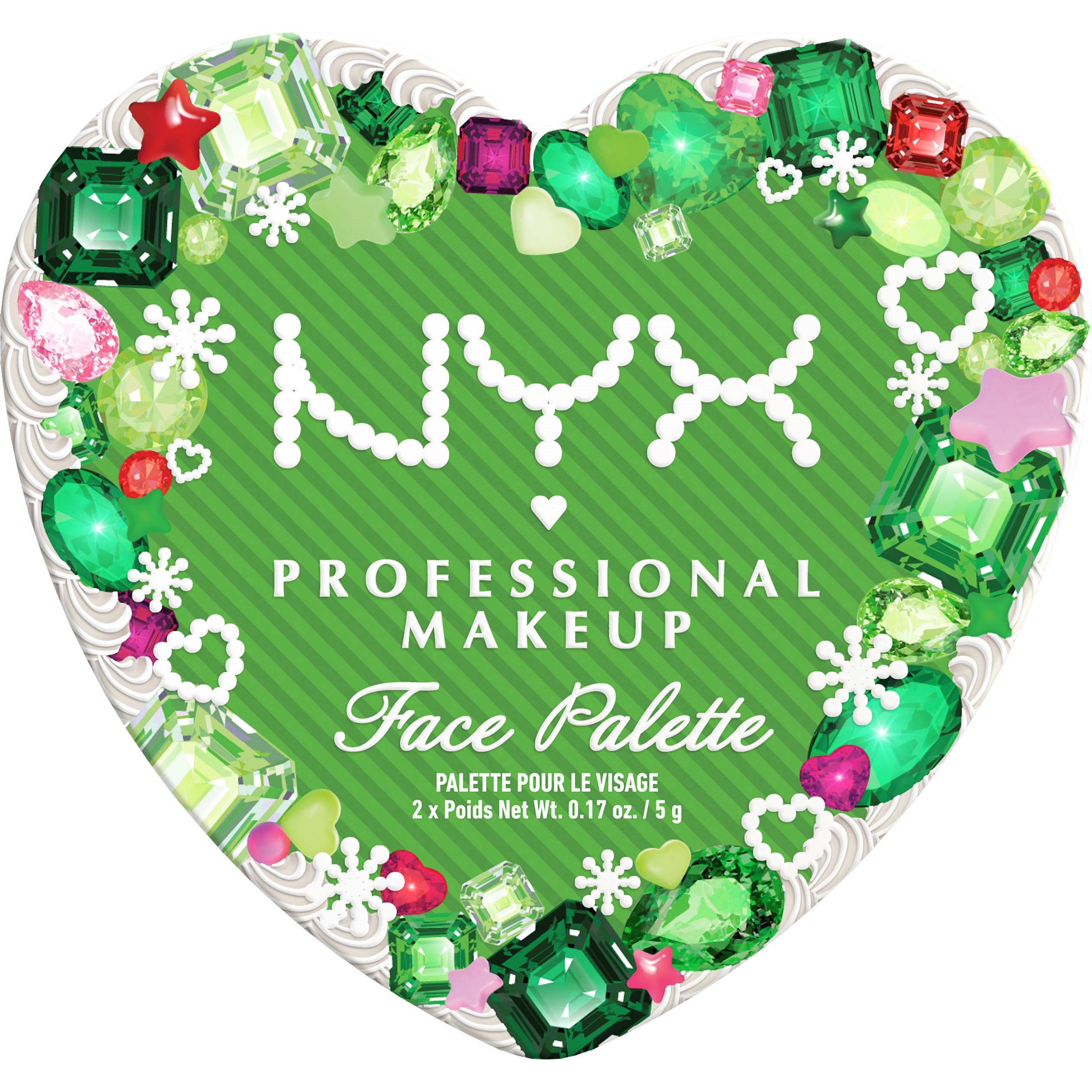 NYX PROFESSIONAL MAKEUP Bling The Halls Face Palette 01 Hot Gem & Topaz