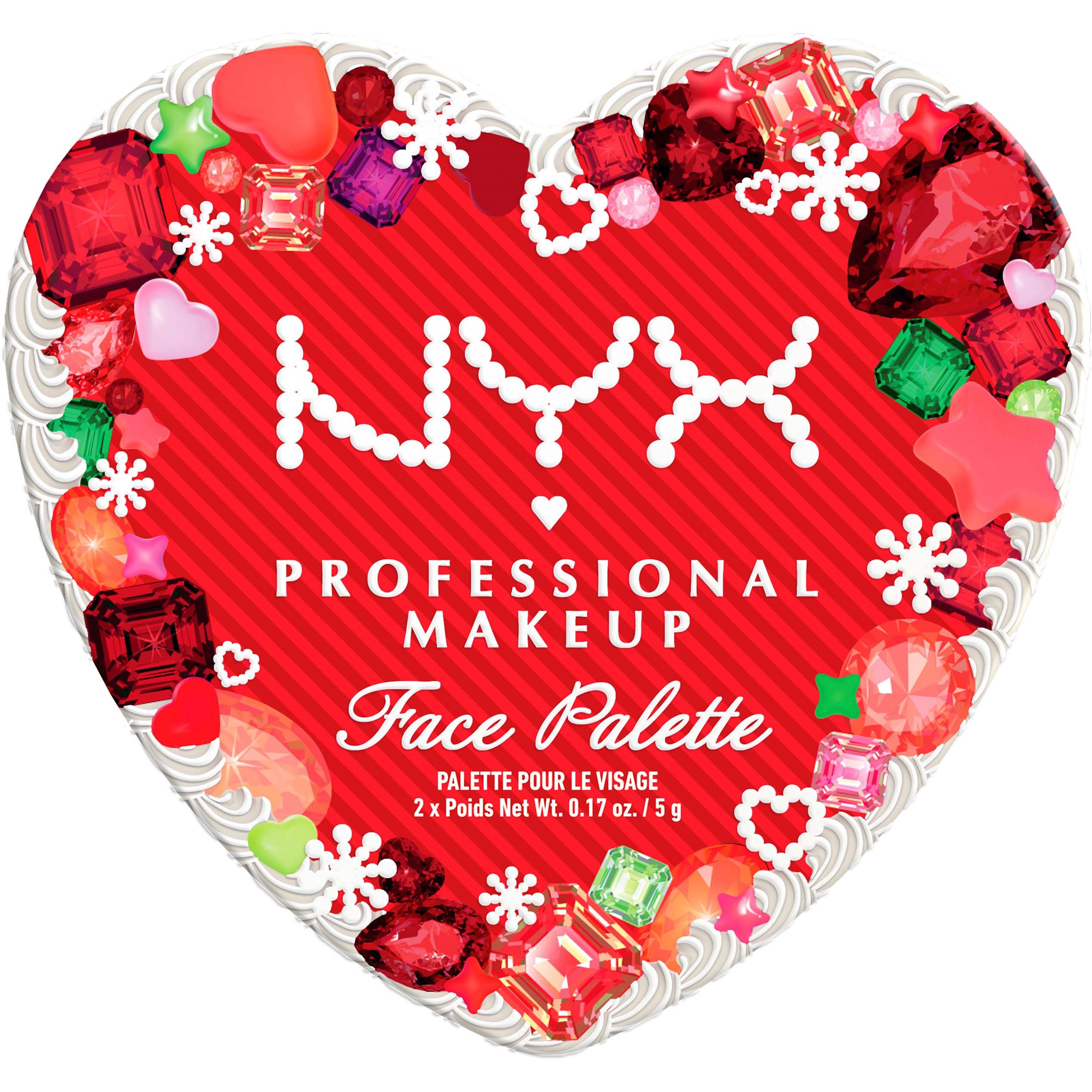 NYX PROFESSIONAL MAKEUP Bling The Halls Face Palette 02 Pink gem & Quartz