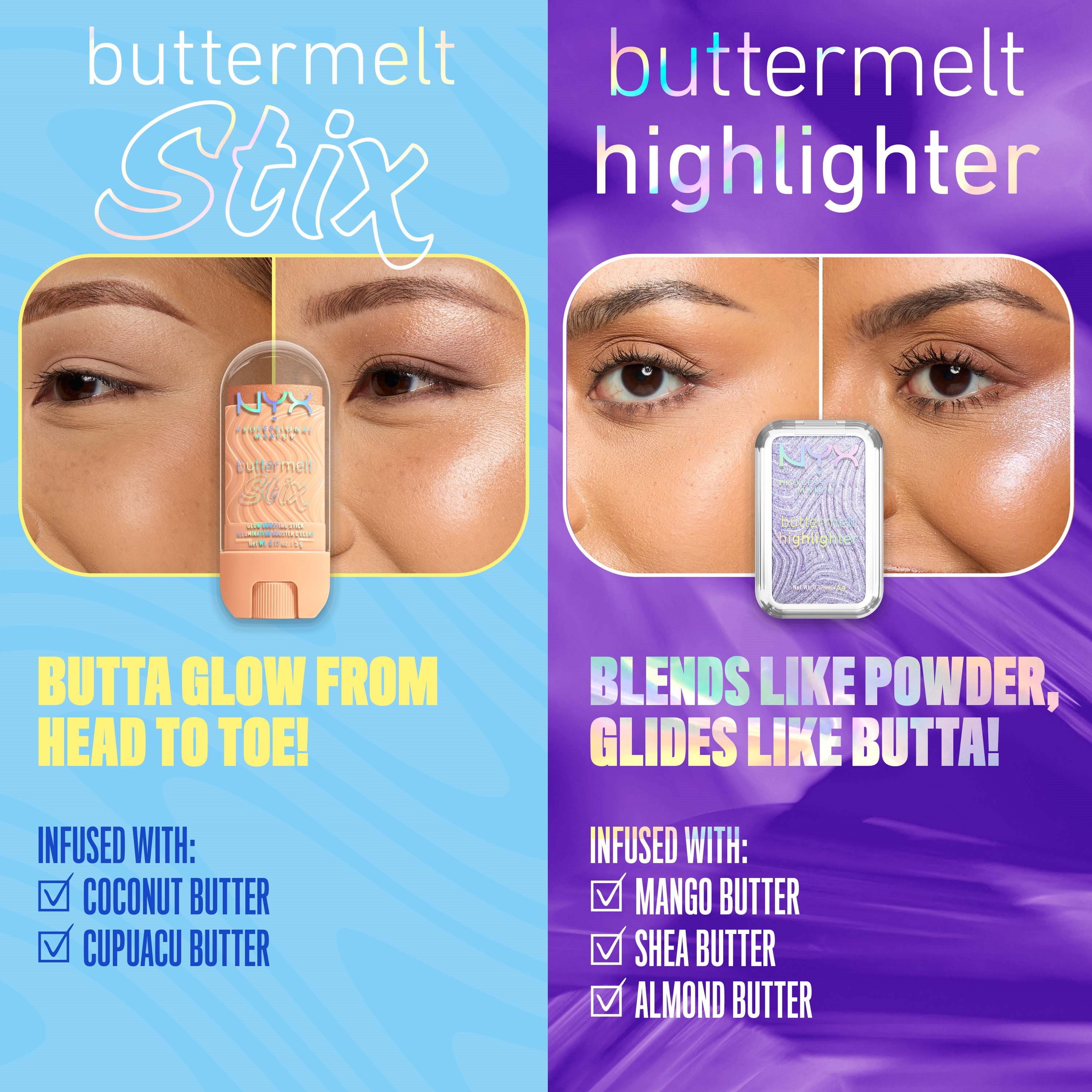 NYX PROFESSIONAL MAKEUP Buttermelt Glaze Highlighter Stix 07 That'S On (obrázok 9)
