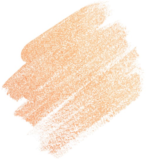 Mjuk orange texturerad penseldrag på vit bakgrund. Inga andra element.