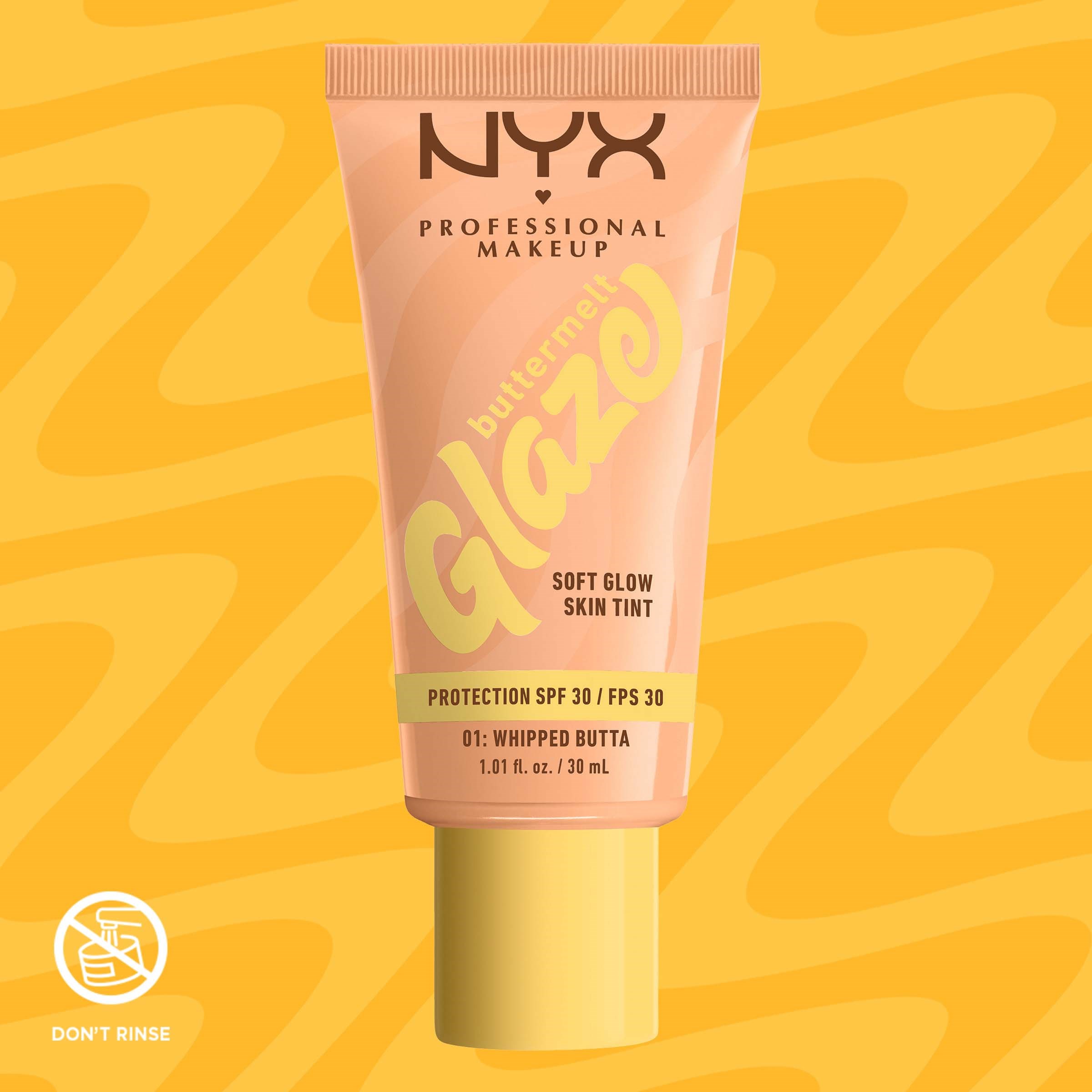 NYX PROFESSIONAL MAKEUP Buttermelt Glaze Skin Tint 01 Whipped Butta (obrázok 8)