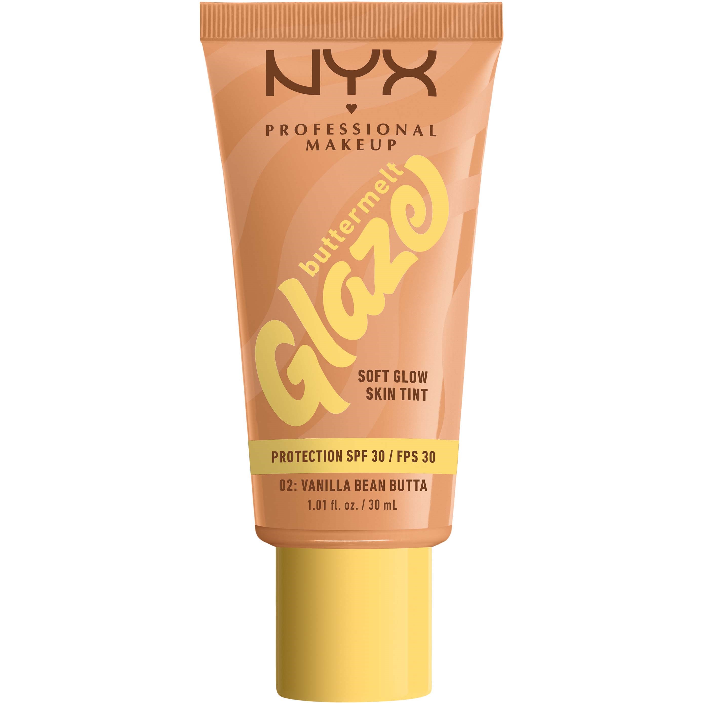 NYX PROFESSIONAL MAKEUP Buttermelt Glaze Skin Tint 02 Vanilla Bea billede