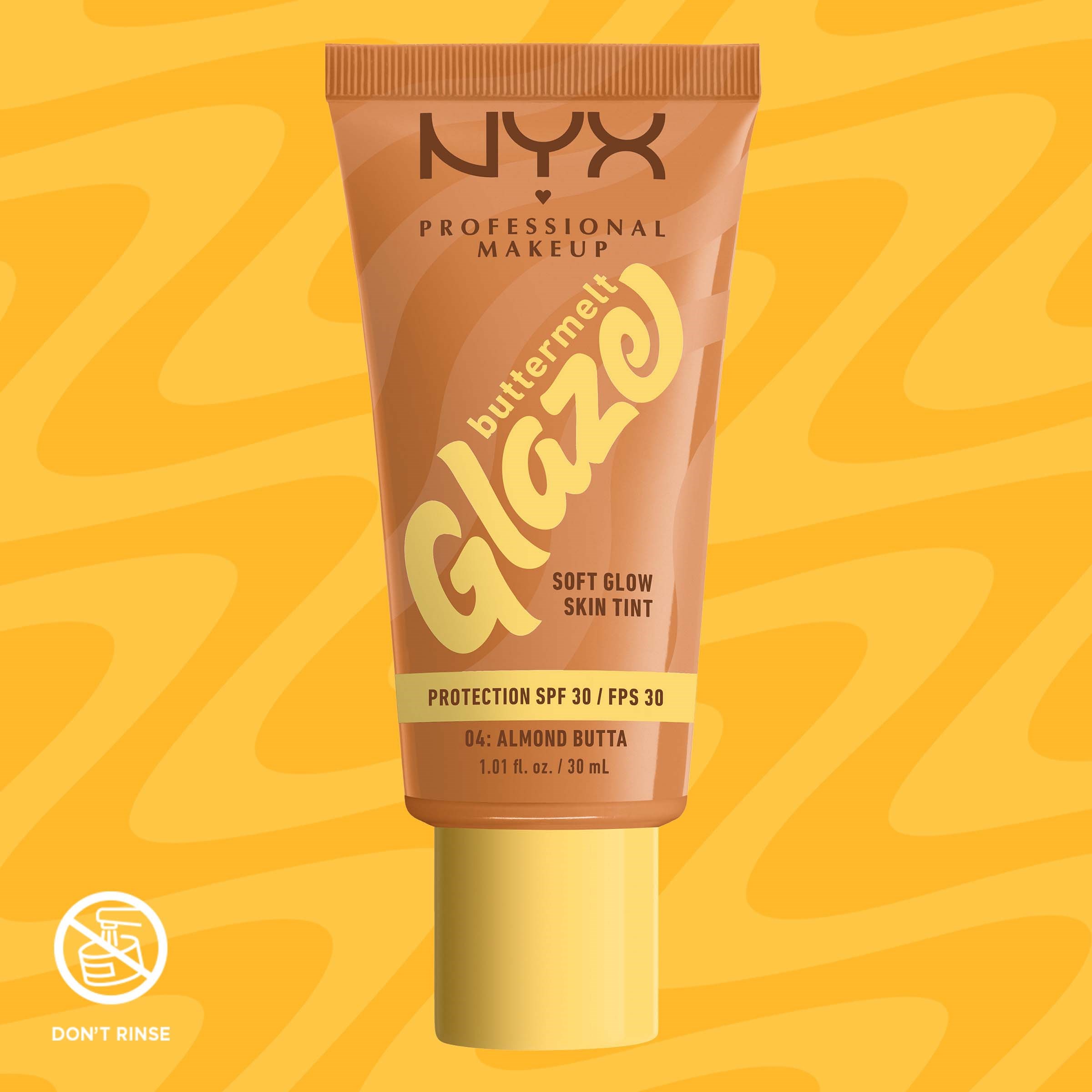 NYX PROFESSIONAL MAKEUP Buttermelt Glaze Skin Tint 04 Almond Butta (obrázok 8)