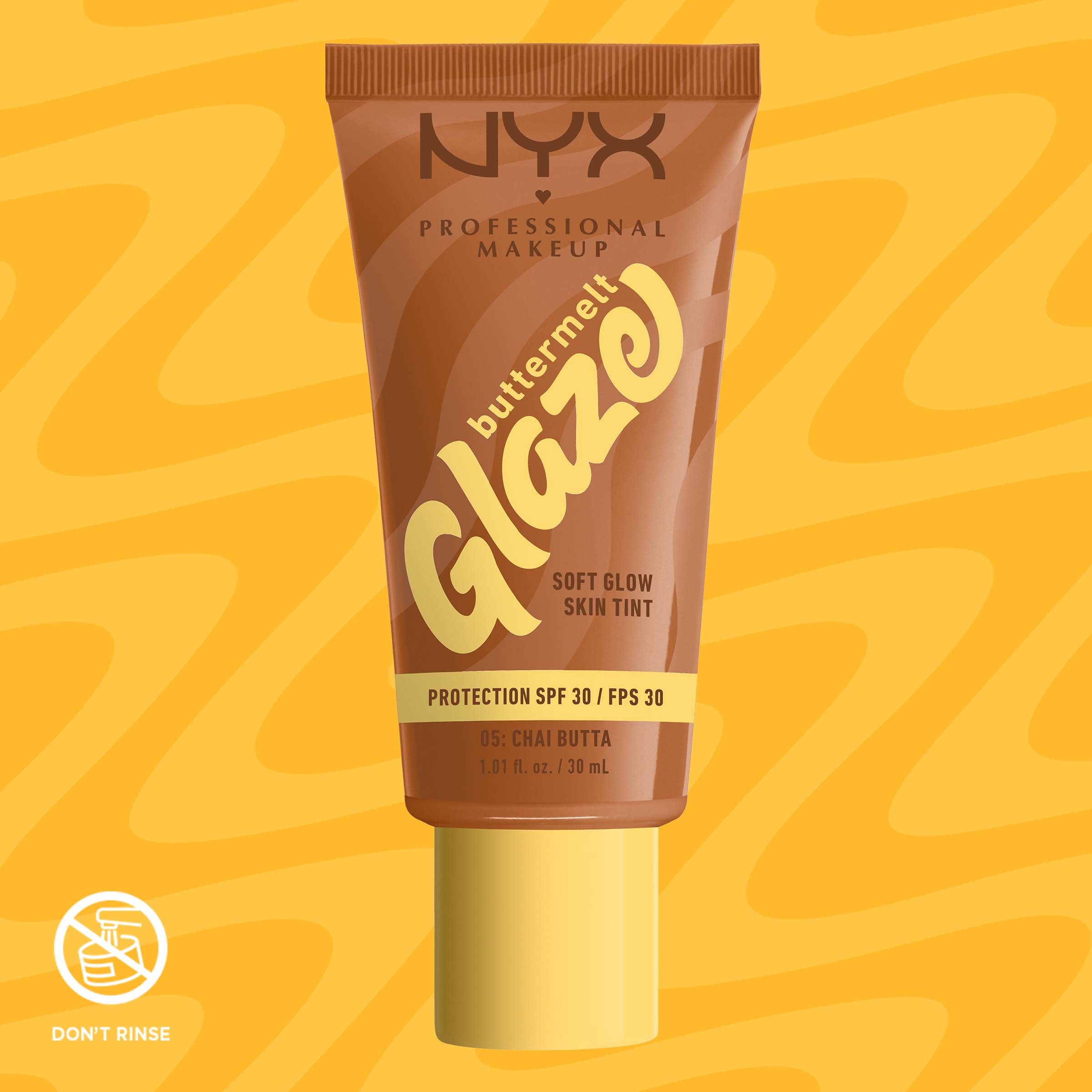 NYX PROFESSIONAL MAKEUP Buttermelt Glaze Skin Tint 05 Chai Butta (obrázok 8)