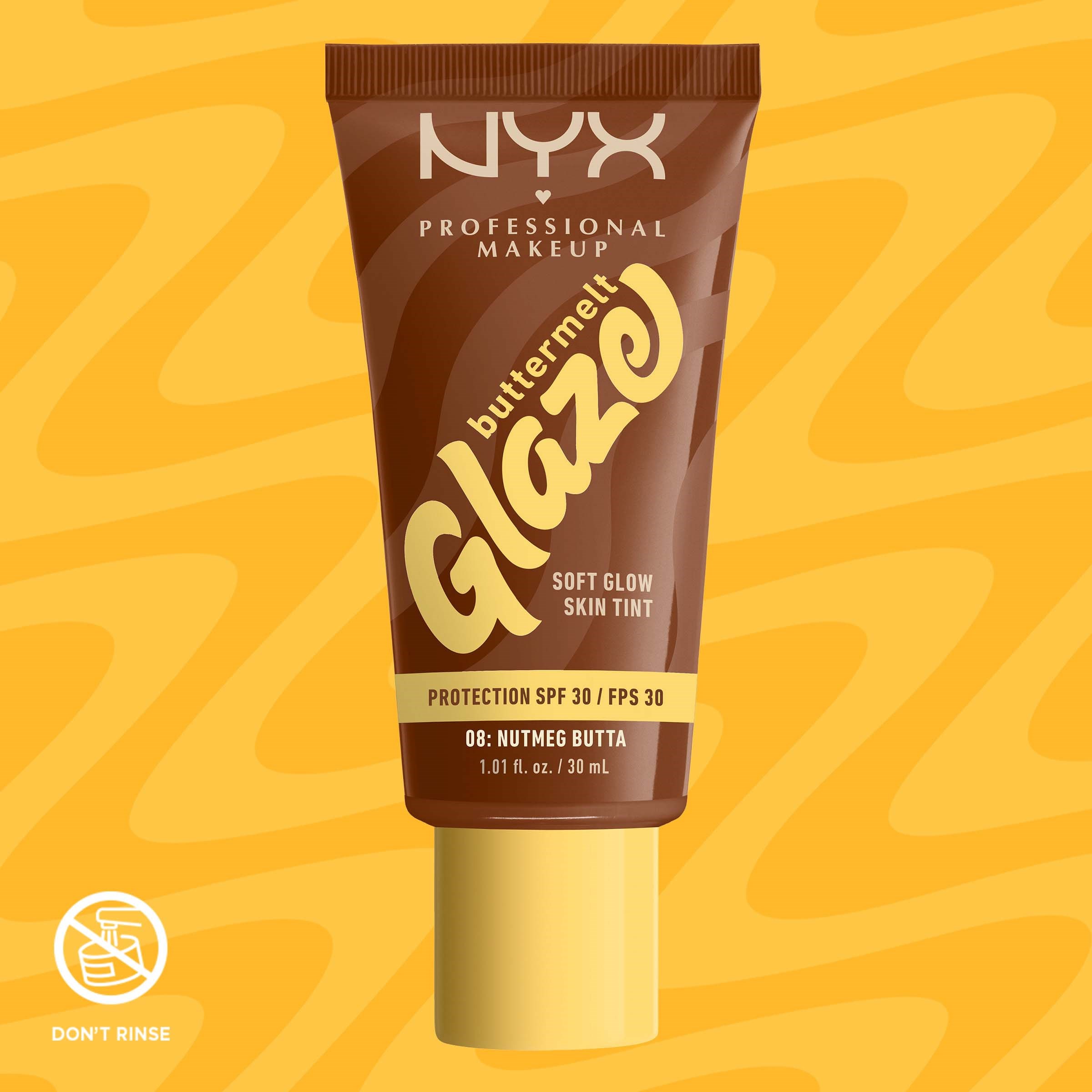 NYX PROFESSIONAL MAKEUP Buttermelt Glaze Skin Tint 08 Nutmeg Butta (obrázok 8)