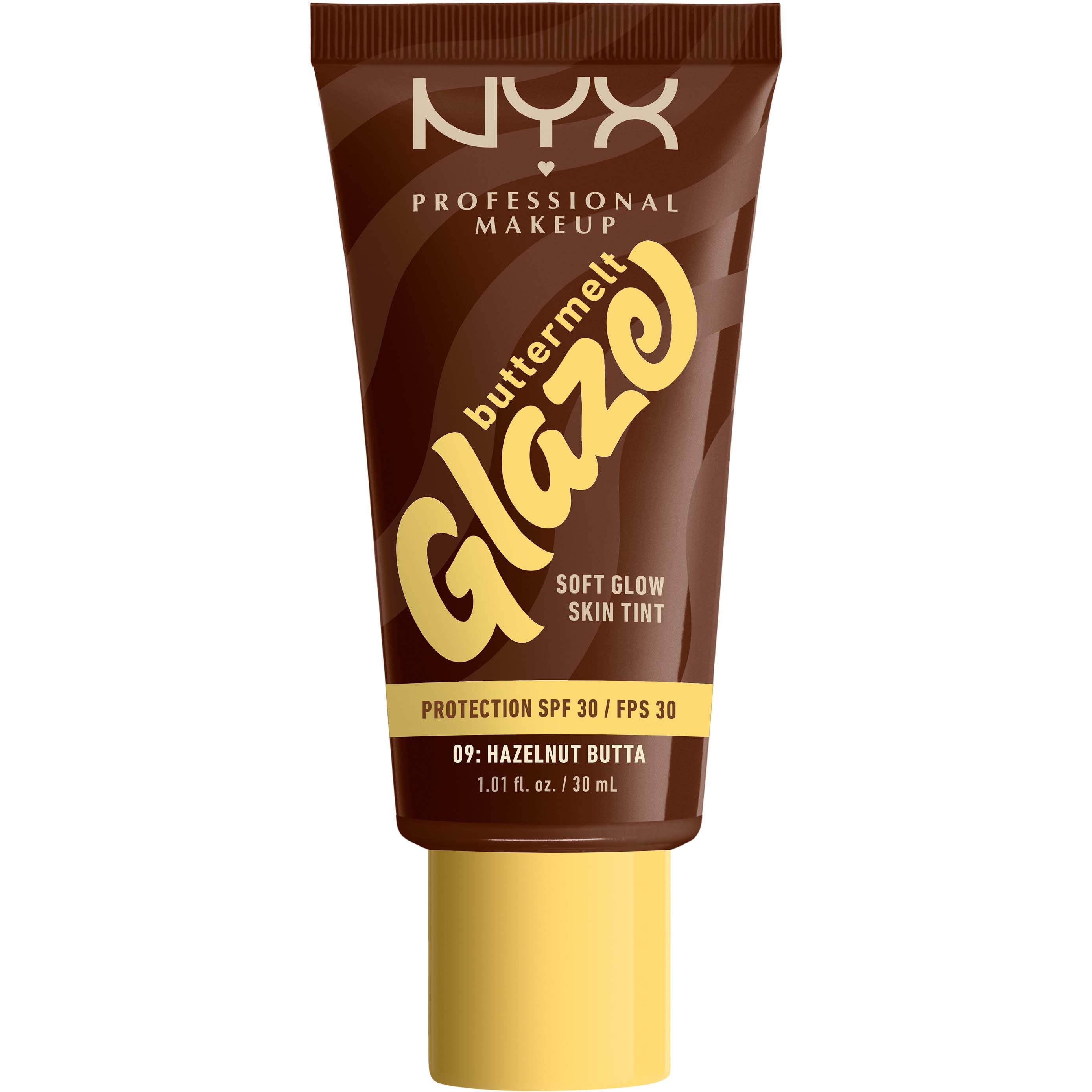 NYX PROFESSIONAL MAKEUP Buttermelt Glaze Skin Tint 09 Hazelnut Bu billede