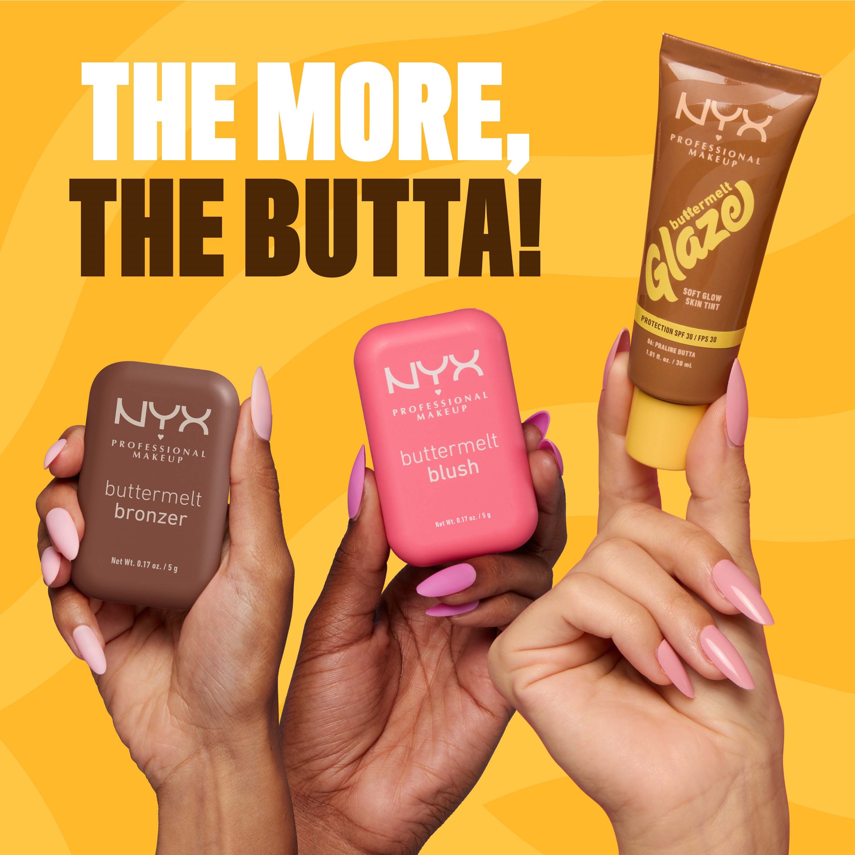 NYX PROFESSIONAL MAKEUP Buttermelt Glaze Skin Tint 09 Hazelnut Butta (obrázok 6)