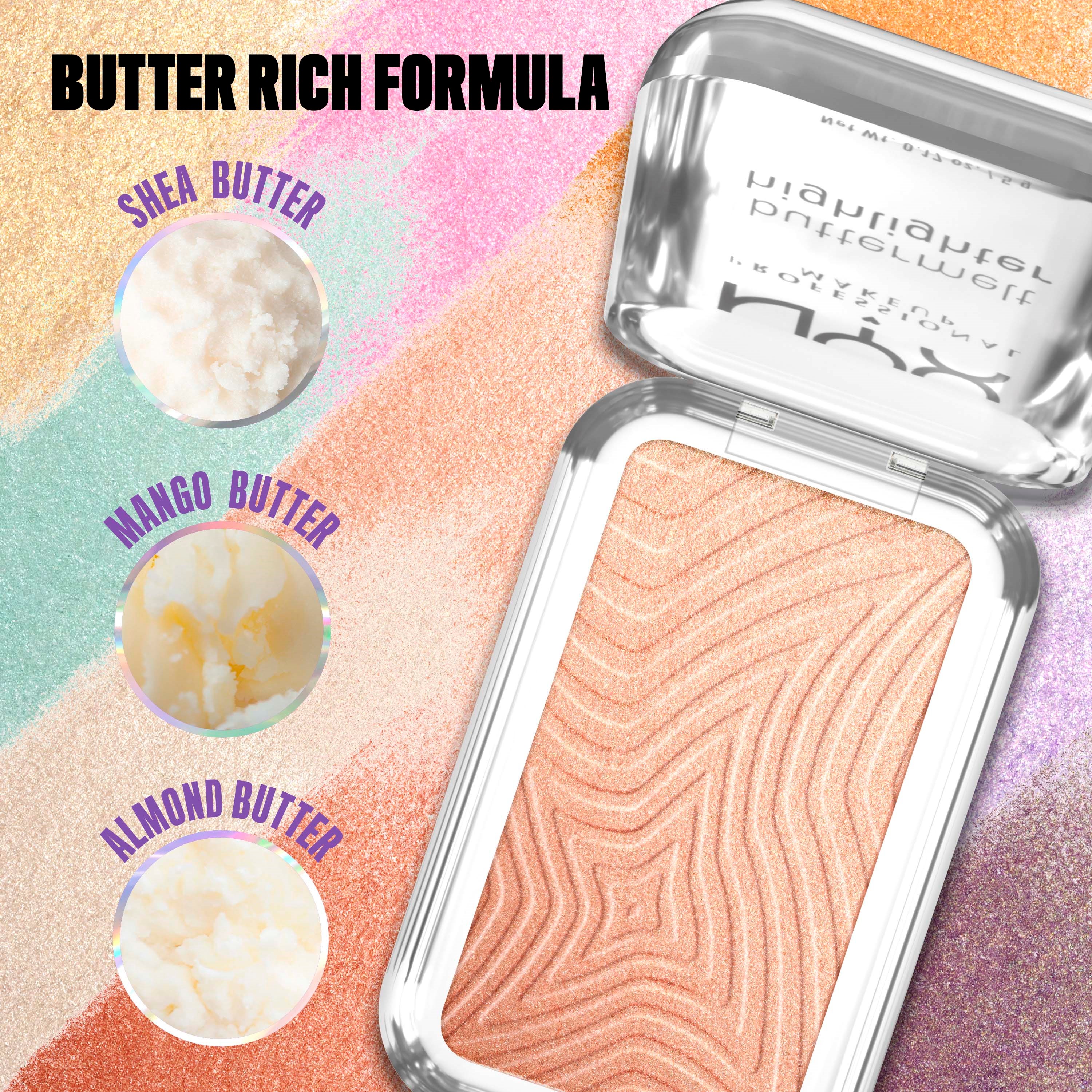 NYX PROFESSIONAL MAKEUP Buttermelt Highlighter 10 Glaze It Butta (obrázok 3)