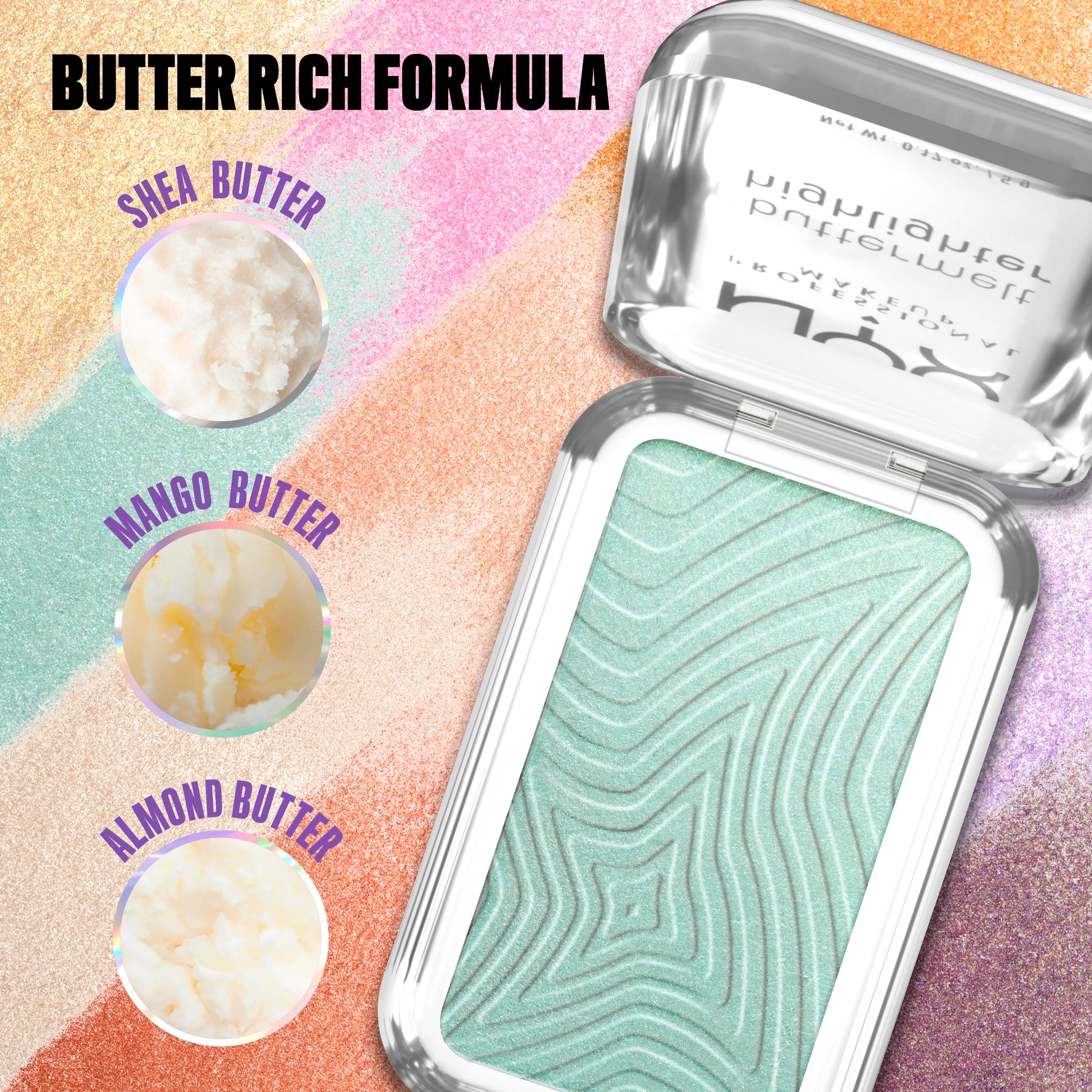 NYX PROFESSIONAL MAKEUP Buttermelt Highlighter 20 Butta Mint (obrázok 3)