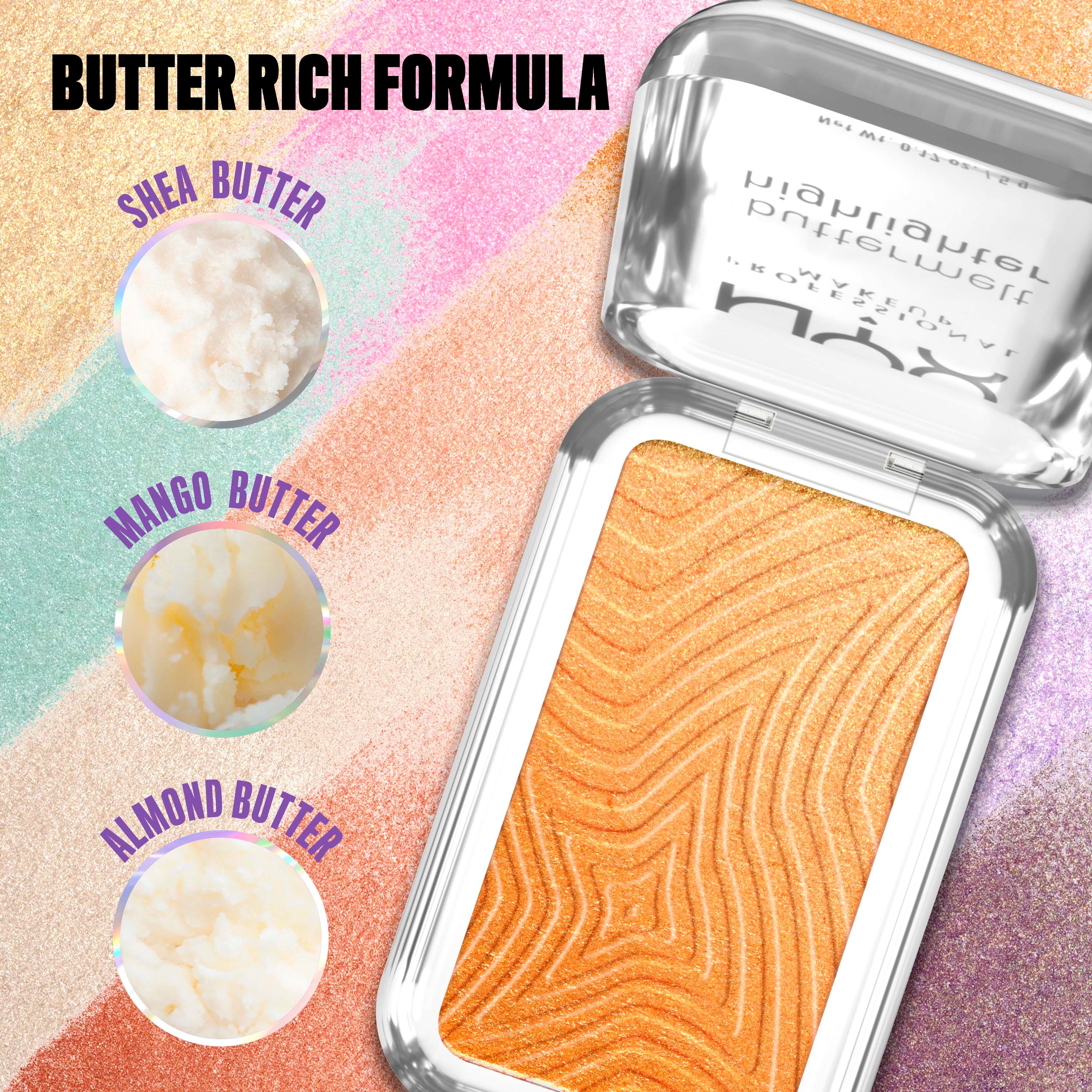 NYX PROFESSIONAL MAKEUP Buttermelt Highlighter 30 Butta Bling (obrázok 3)