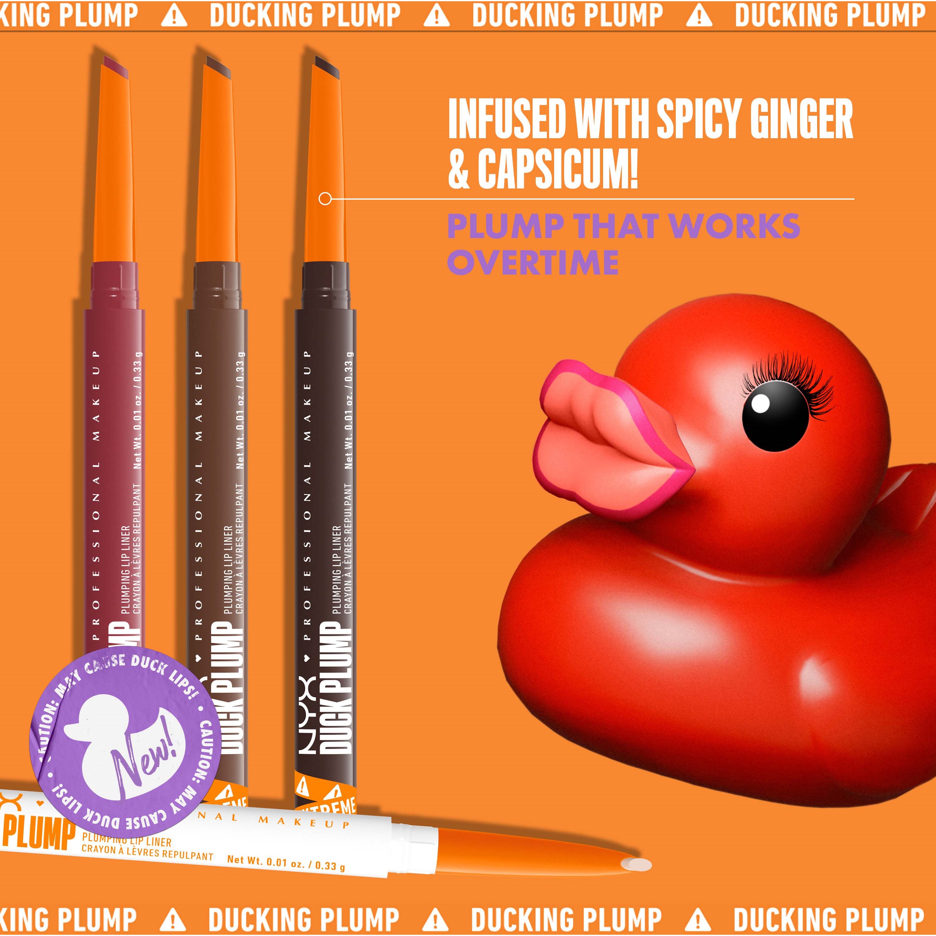 NYX PROFESSIONAL MAKEUP Duck Plump Lip Liner 01 Duckng Clear (obrázok 7)