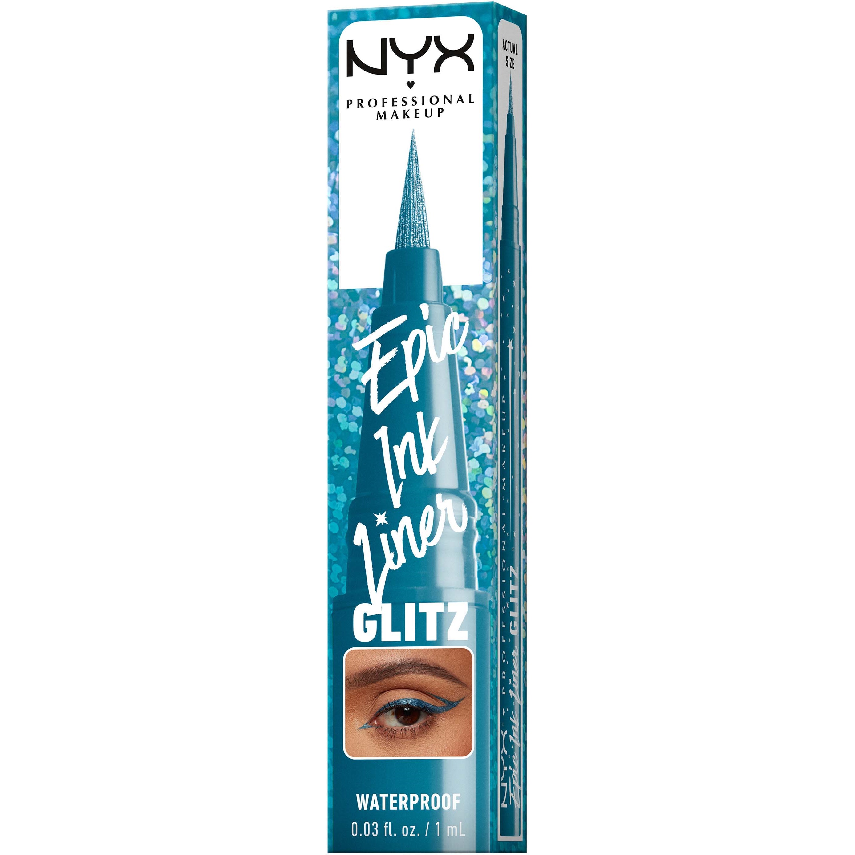 NYX PROFESSIONAL MAKEUP Epic Ink Liner Glitz Waterproof 01 Tapered Twi (obrázok 9)