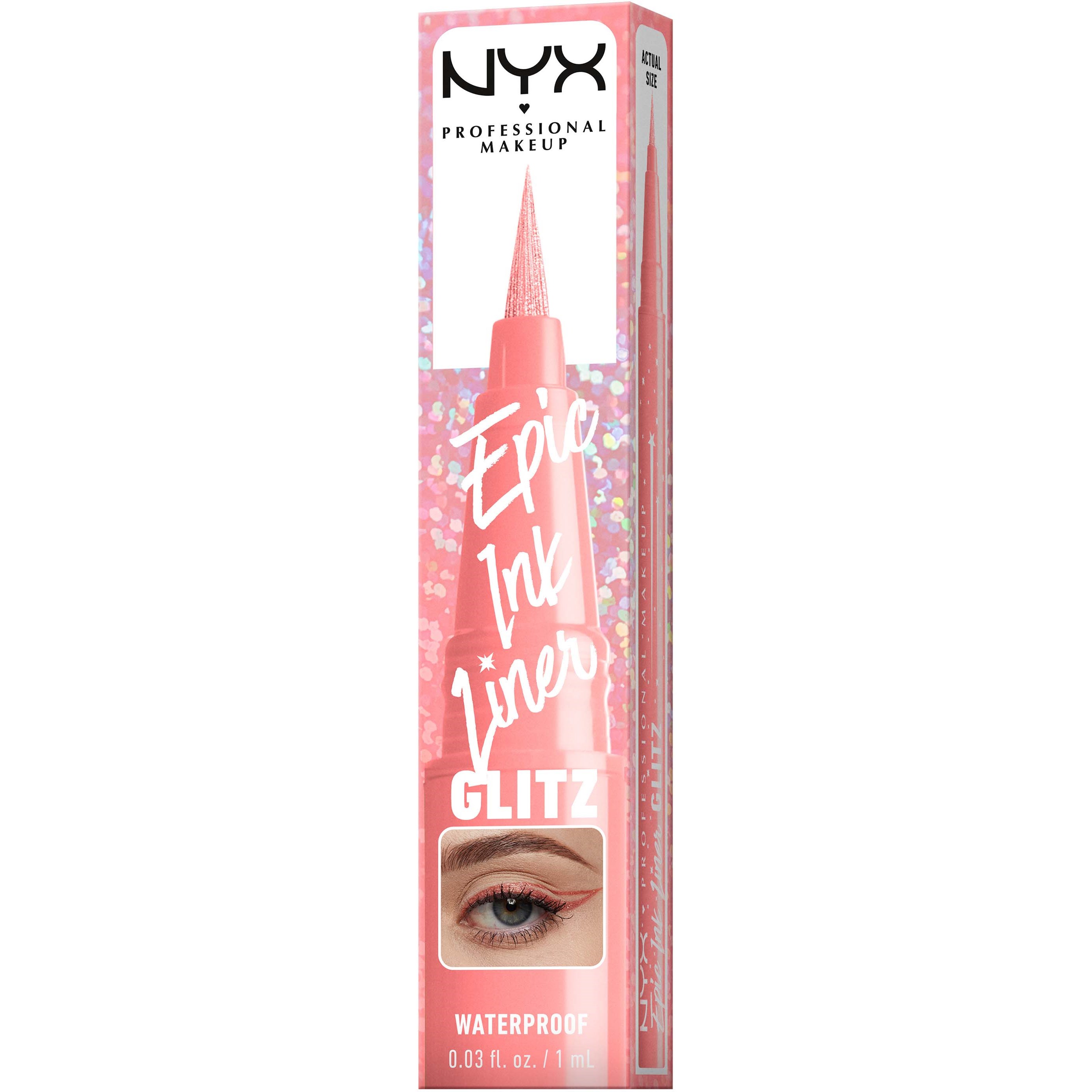NYX PROFESSIONAL MAKEUP Epic Ink Liner Glitz Waterproof 02 Bootcut Bli (obrázok 9)