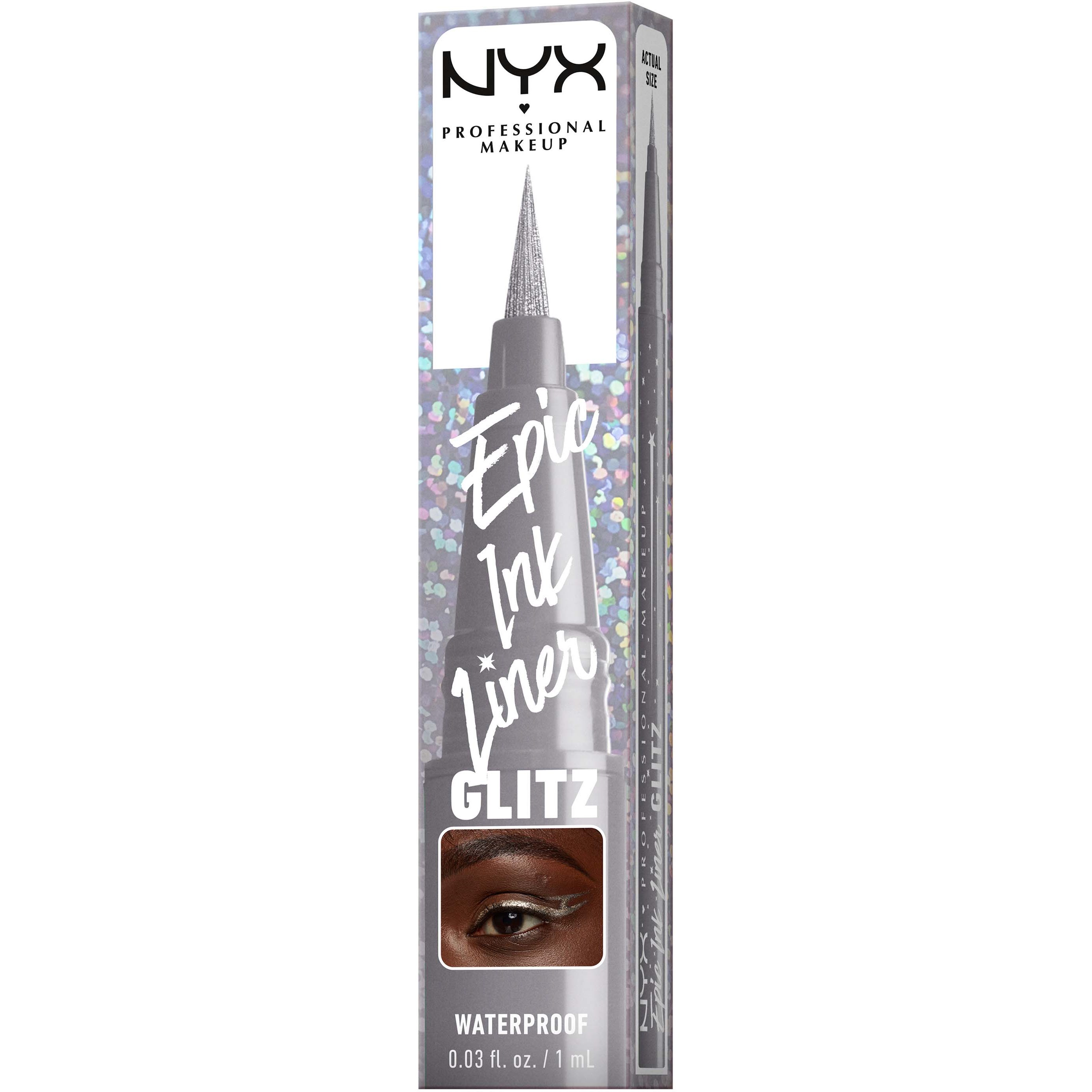 NYX PROFESSIONAL MAKEUP Epic Ink Liner Glitz Waterproof 04 Flashy Flar (obrázok 9)