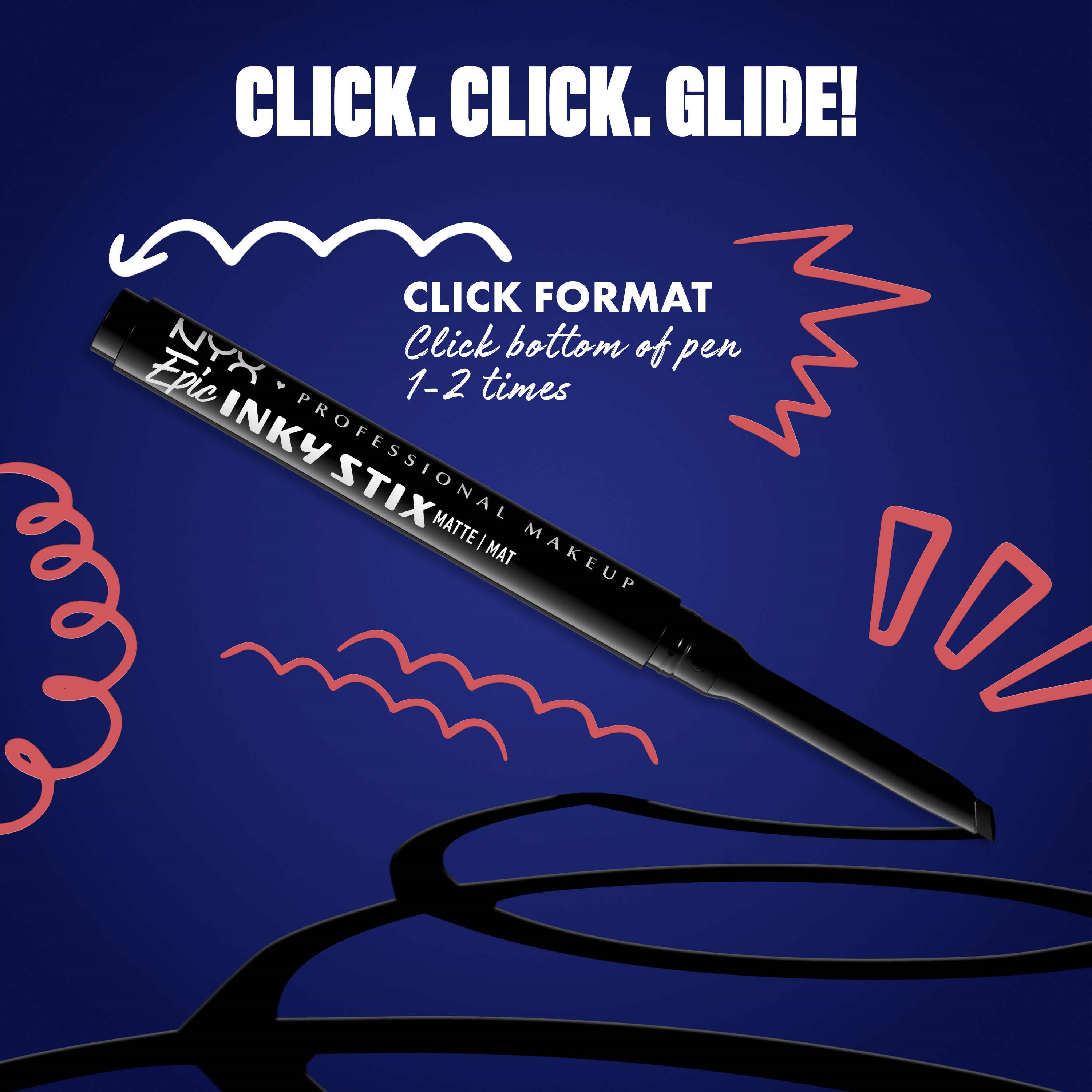 NYX PROFESSIONAL MAKEUP Epic Inky Stix Eyeliner 01 Black Screen (obrázok 7)