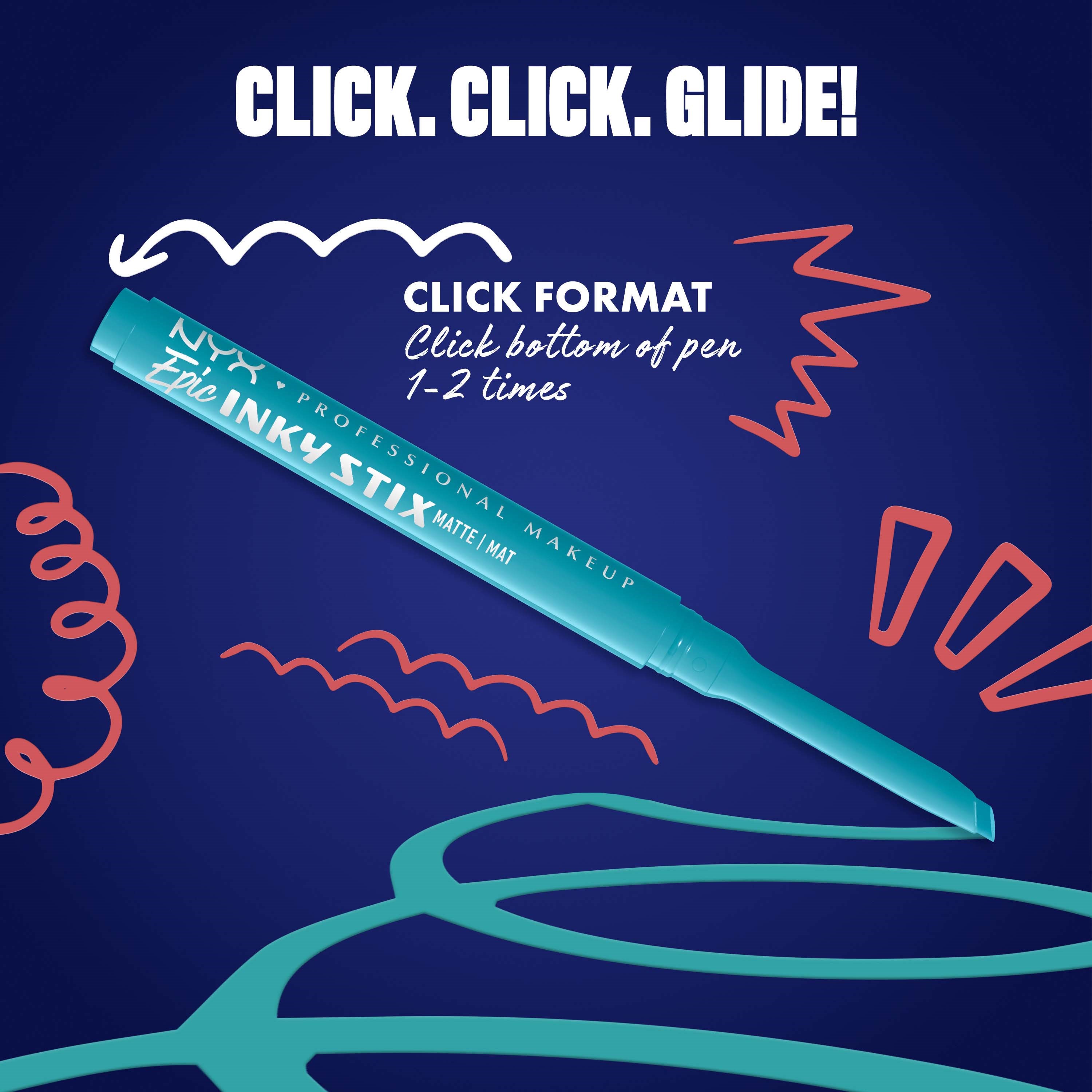 NYX PROFESSIONAL MAKEUP Epic Inky Stix Eyeliner 07 Cyber Cyan (obrázok 7)