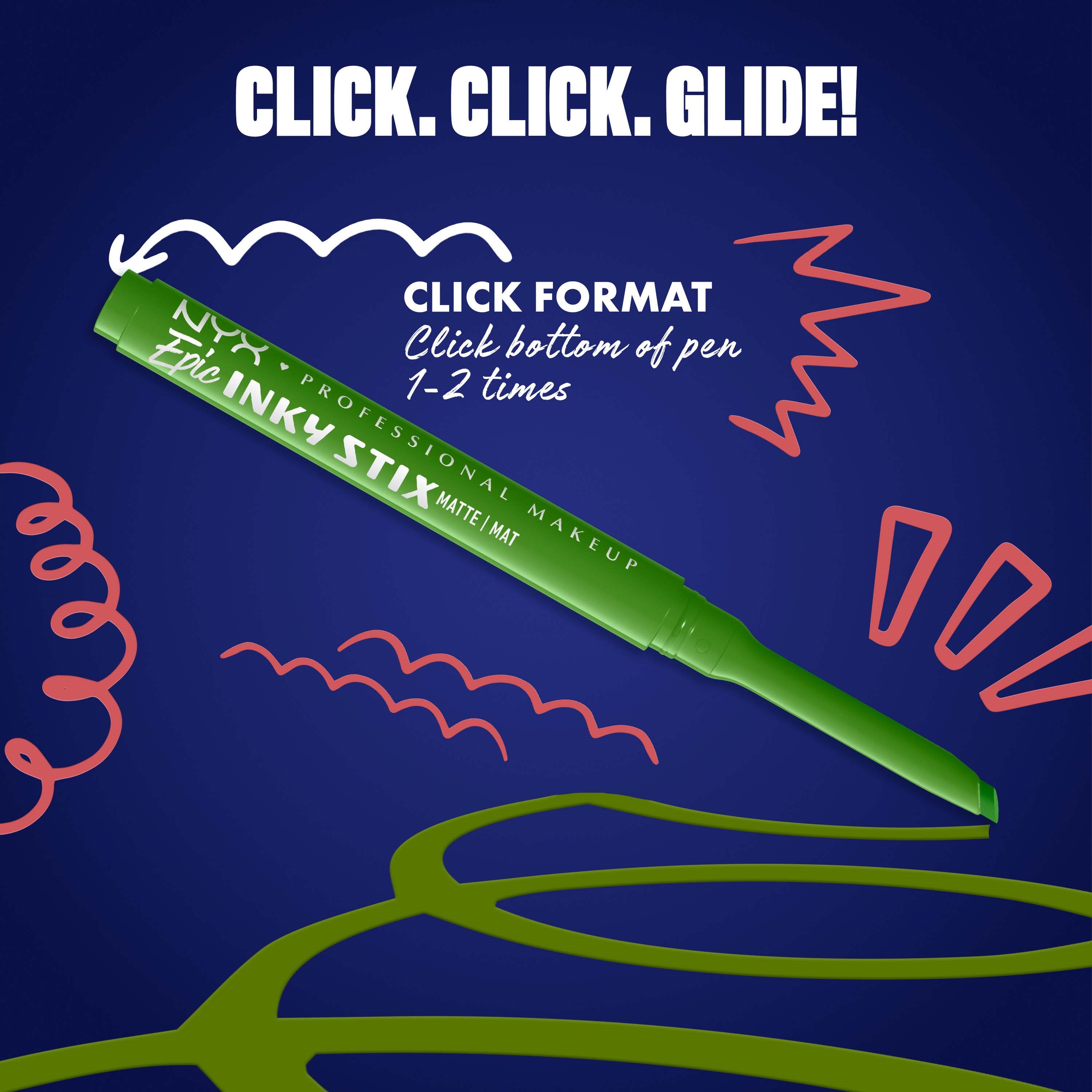 NYX PROFESSIONAL MAKEUP Epic Inky Stix Eyeliner 13 On-Lime (obrázok 7)