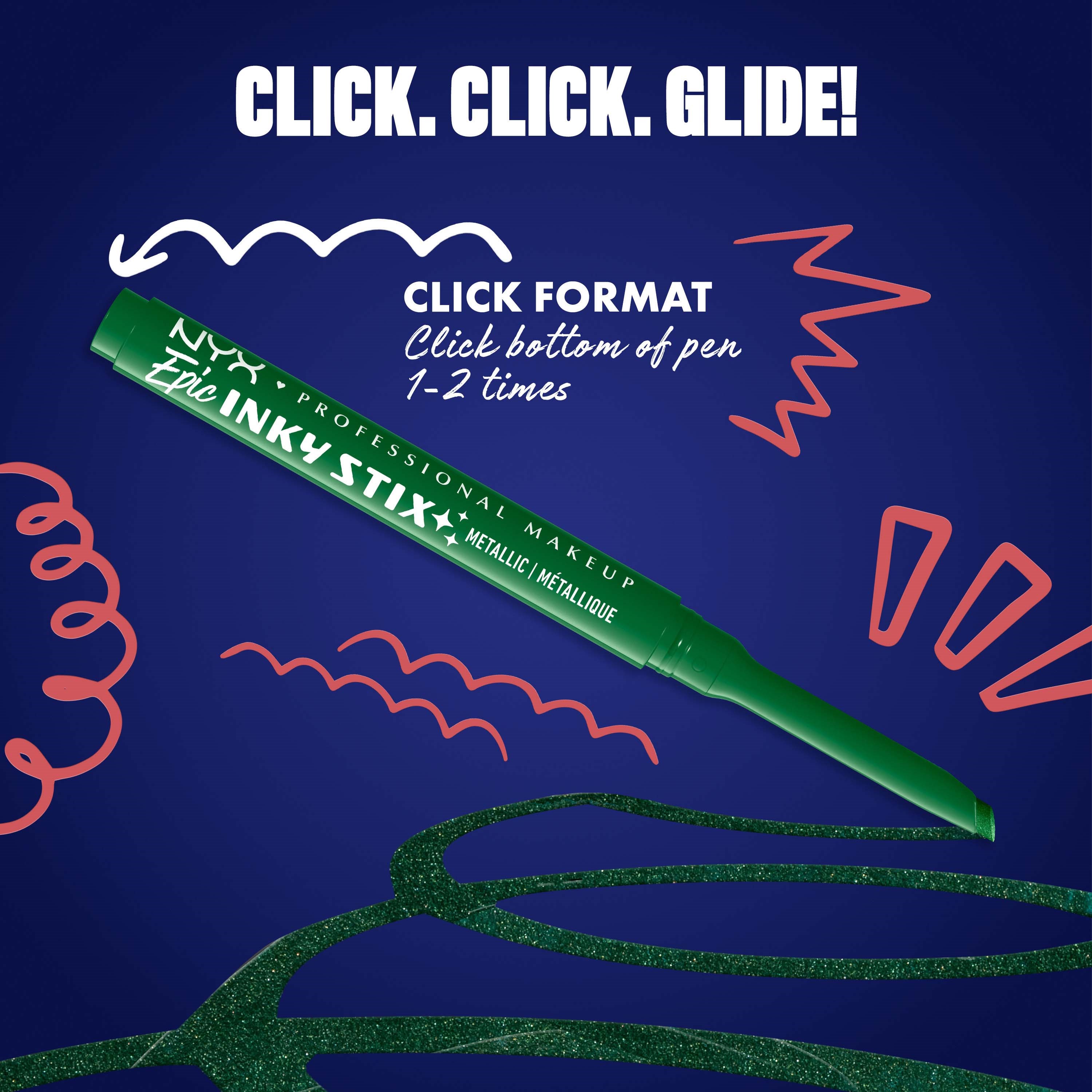 NYX PROFESSIONAL MAKEUP Epic Inky Stix Eyeliner 14 Electric Emerald (obrázok 7)
