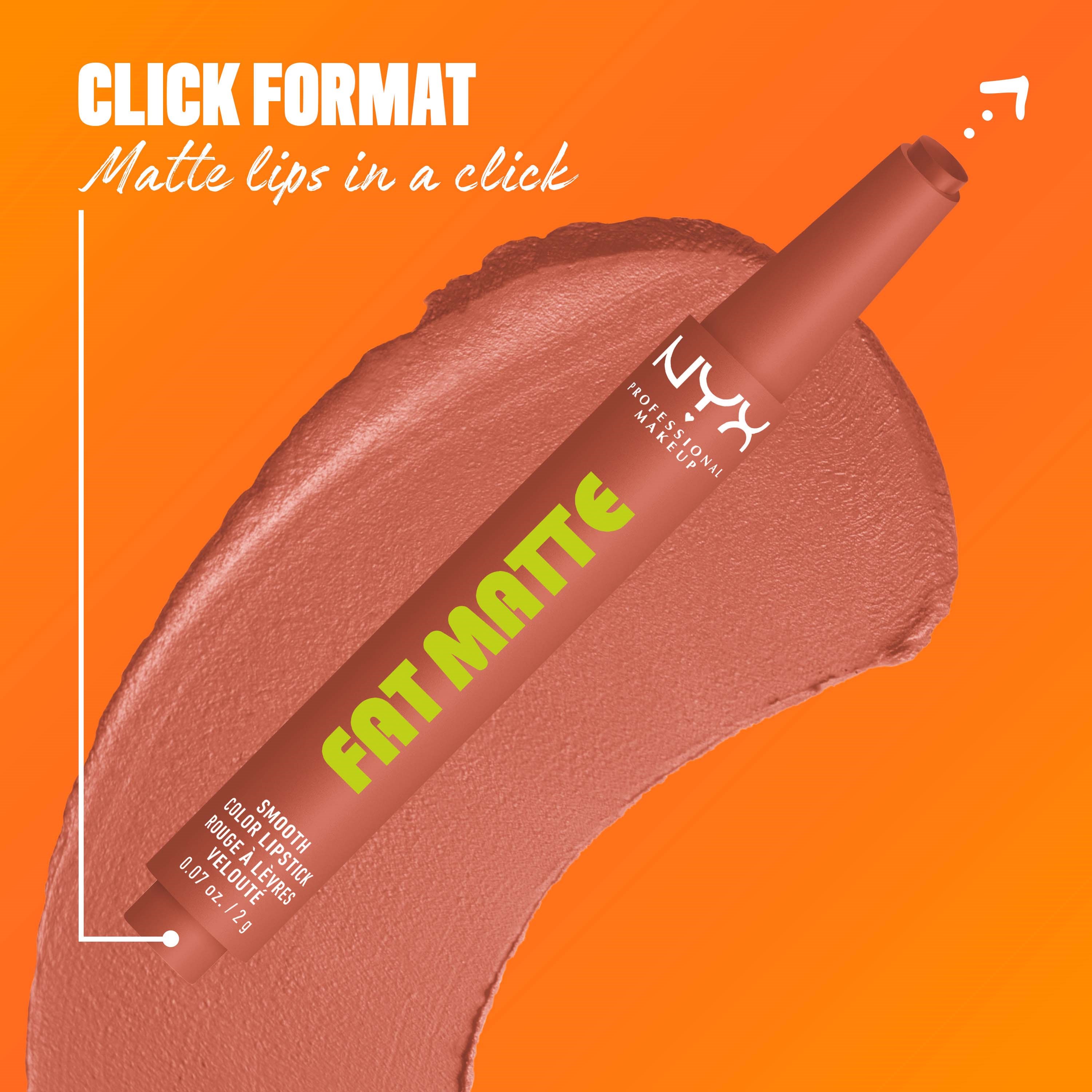 NYX PROFESSIONAL MAKEUP Fat Matte Slick Click Lip Balm 01 Cozy Whipped (obrázok 6)