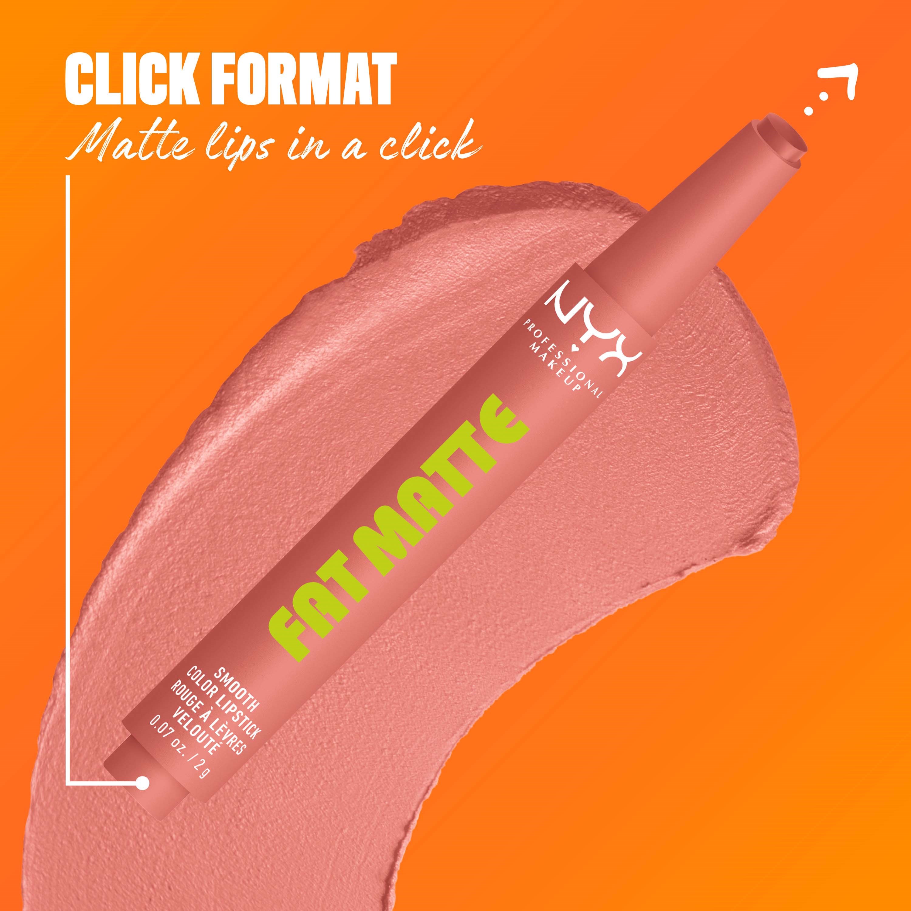 NYX PROFESSIONAL MAKEUP Fat Matte Slick Click Lip Balm 02 Cashemere Cu (obrázok 6)