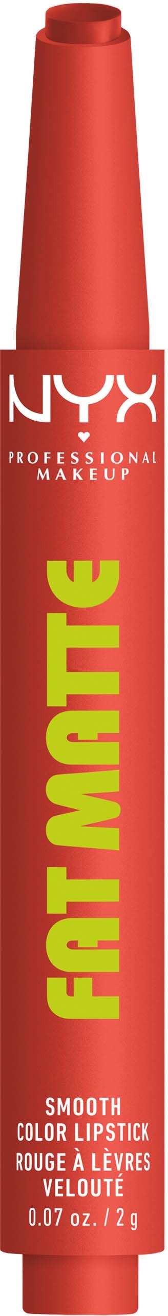 NYX PROFESSIONAL MAKEUP Fat Matte Slick Click Lip Balm 03 Coral Cuddlin'