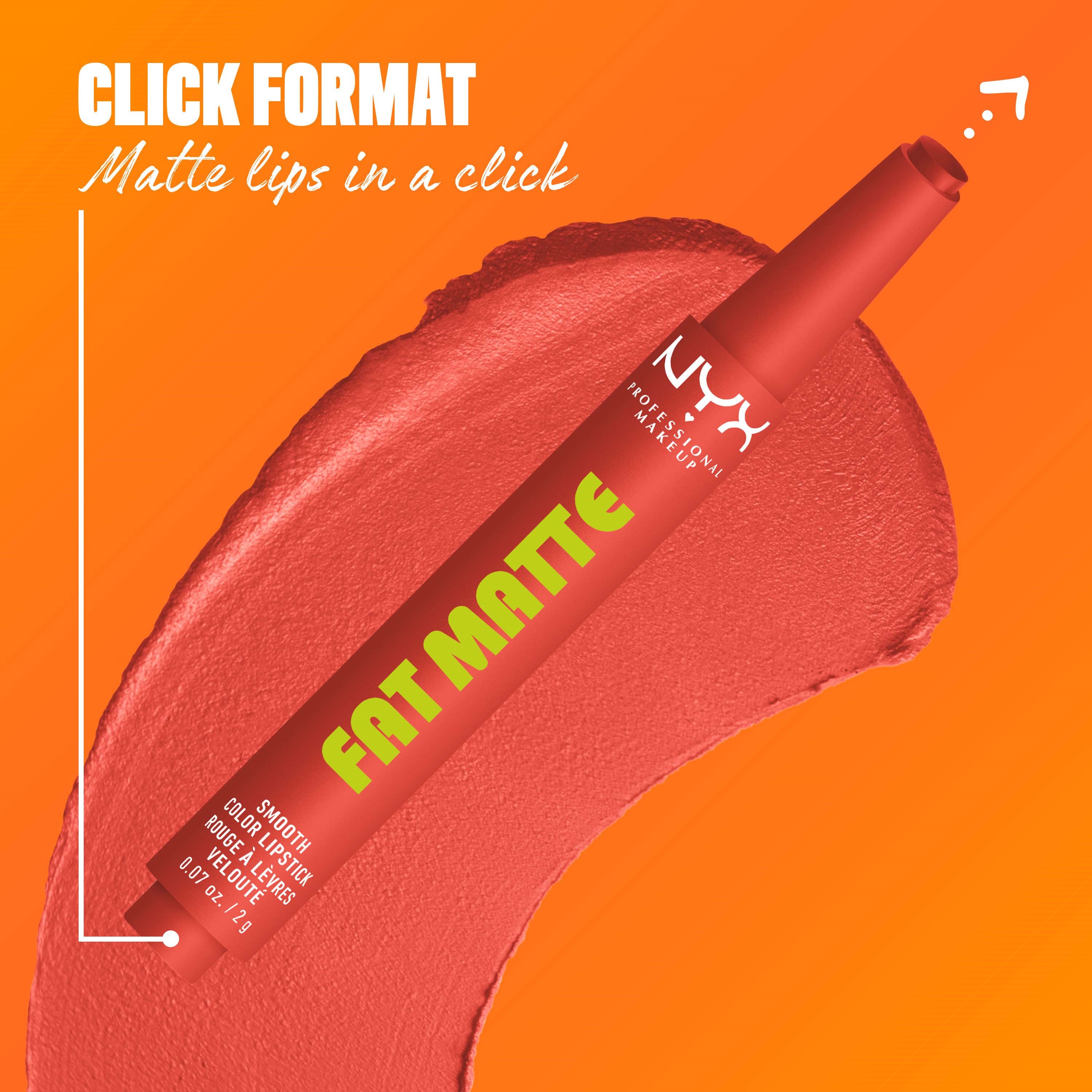 NYX PROFESSIONAL MAKEUP Fat Matte Slick Click Lip Balm 03 Coral Cuddli (obrázok 6)